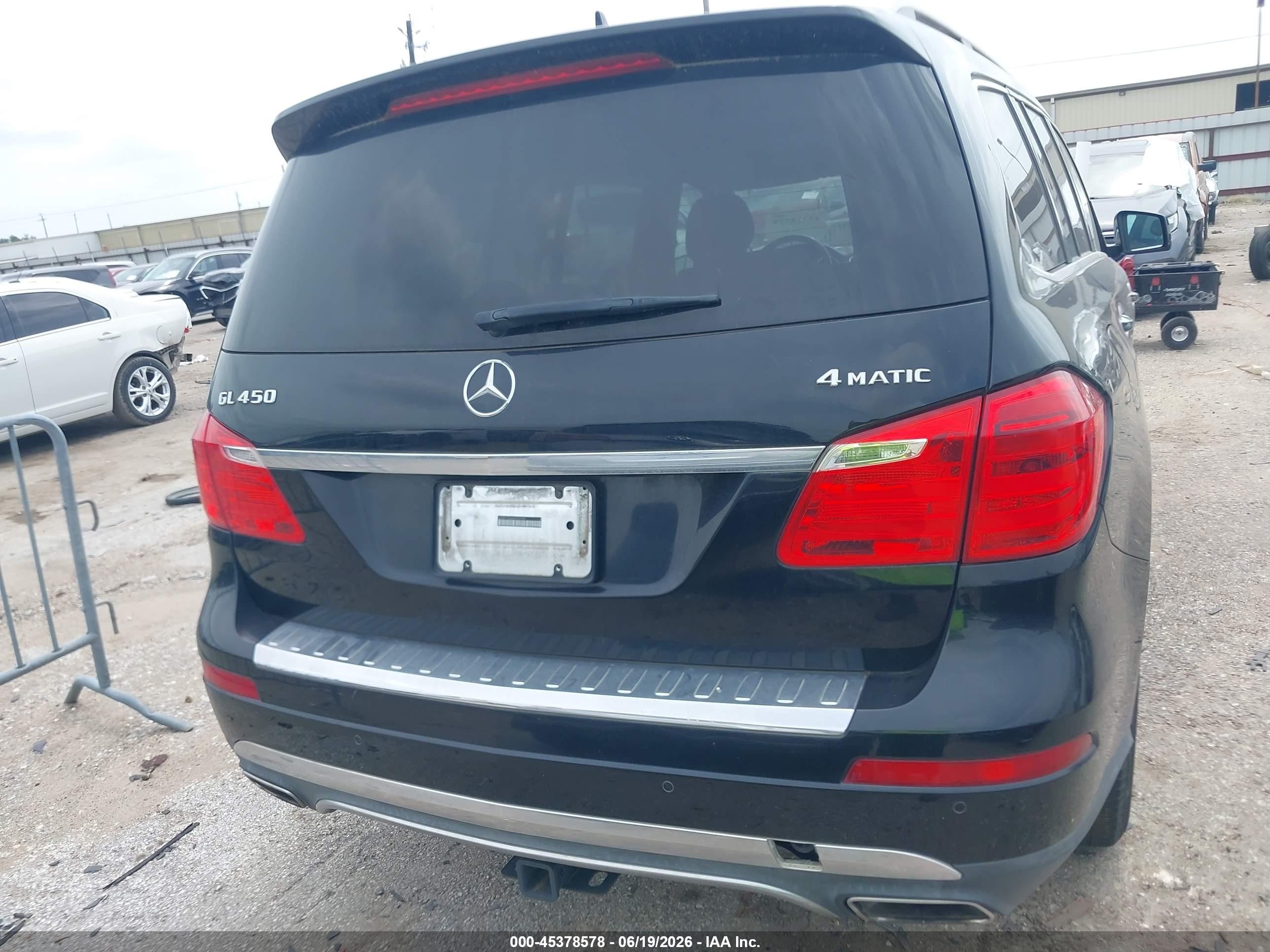2014 Mercedes-benz Gl 450 4matic Black vin: 4JGDF7CE6EA374190