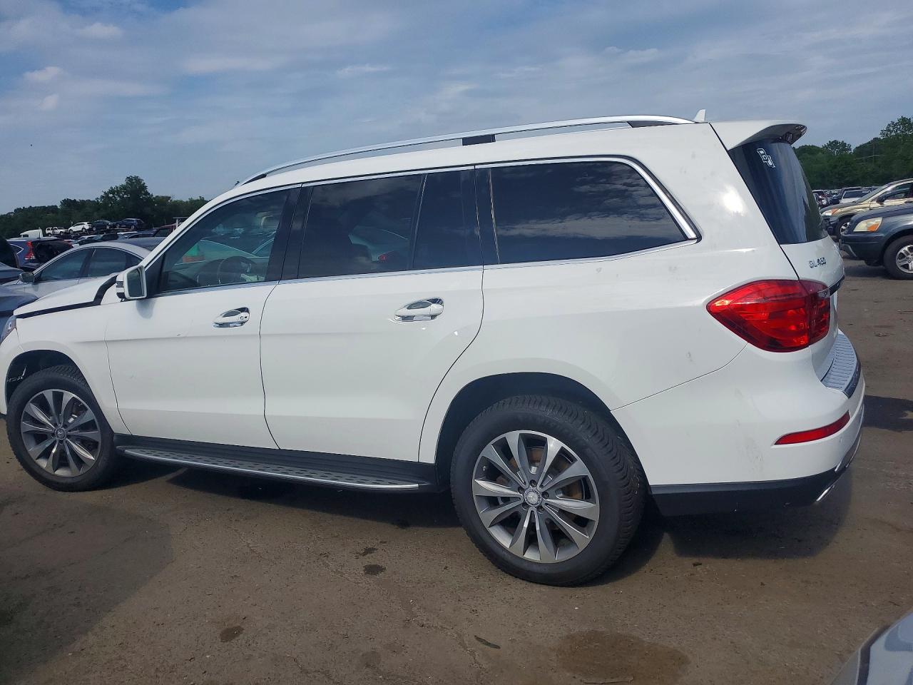 2014 Mercedes-benz Gl 450 4matic White vin: 4JGDF7CE6EA389384