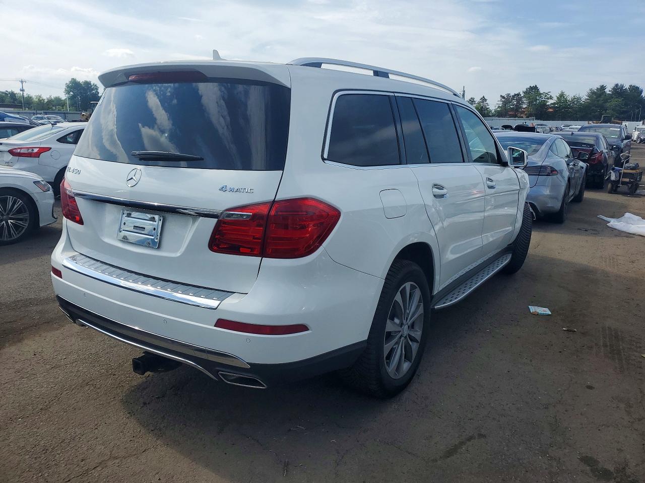 2014 Mercedes-benz Gl 450 4matic White vin: 4JGDF7CE6EA389384