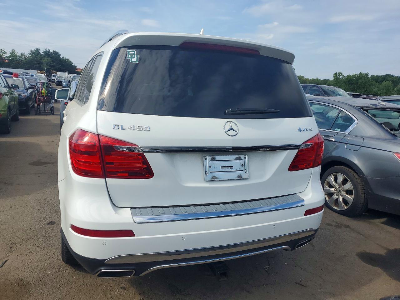 2014 Mercedes-benz Gl 450 4matic White vin: 4JGDF7CE6EA389384
