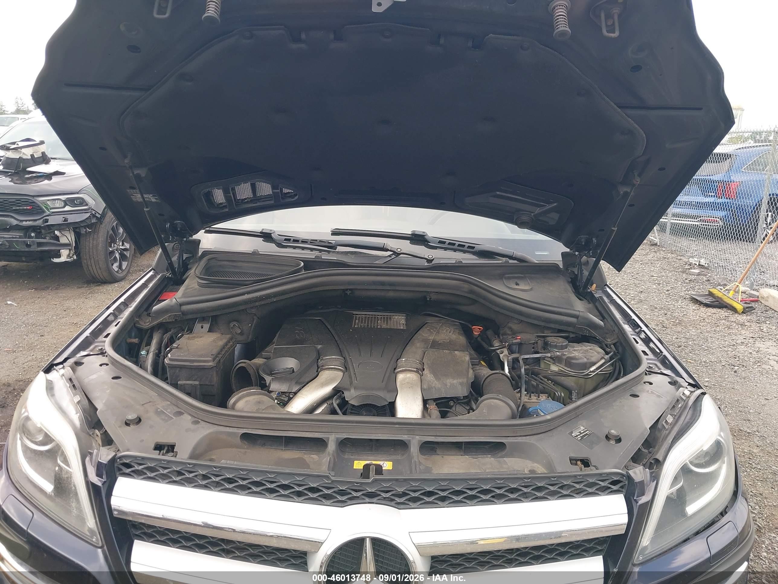 2014 Mercedes-benz Gl 450 4matic Синий vin: 4JGDF7CE6EA407043