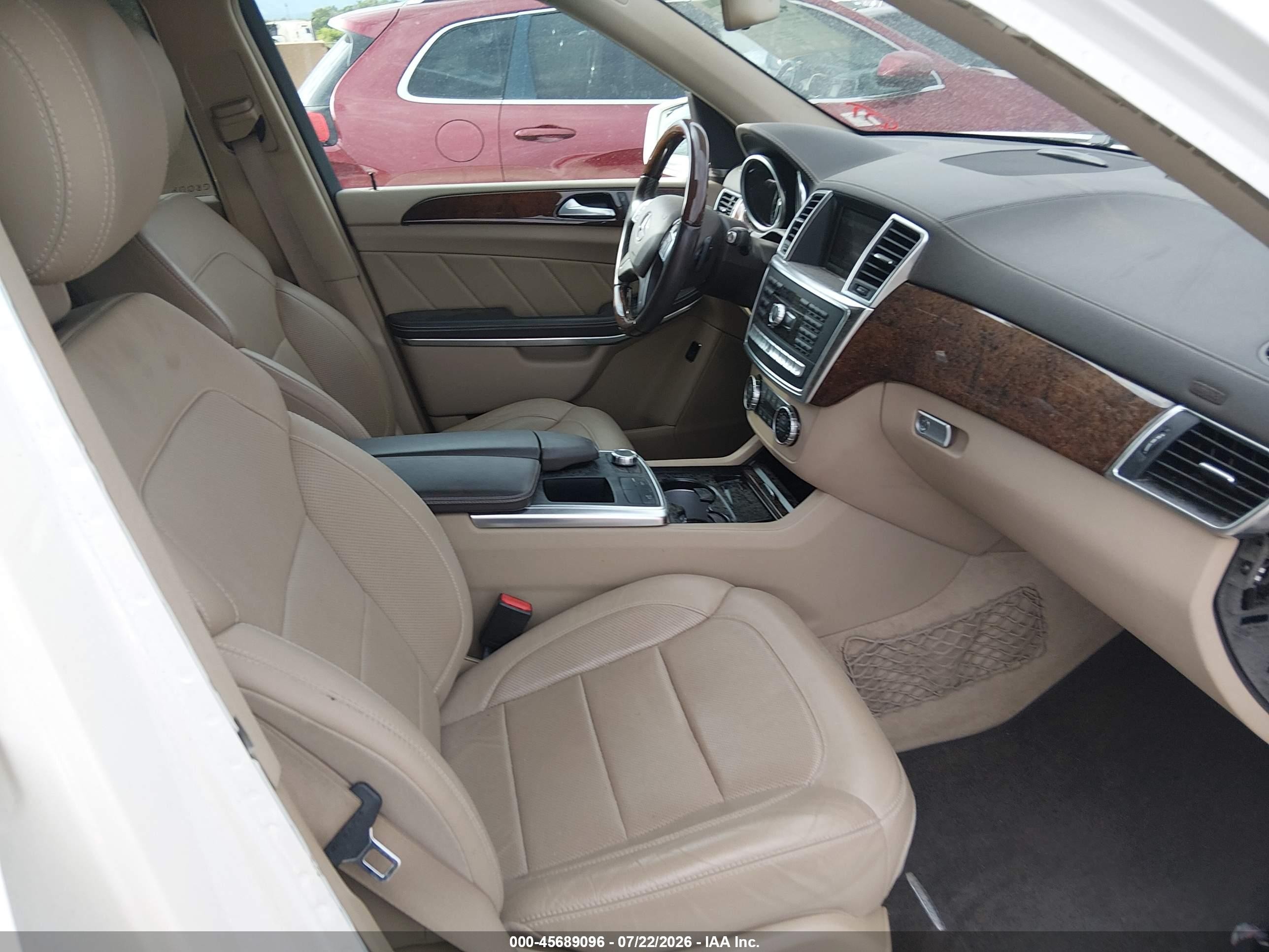 2014 Mercedes-benz Gl 450 4matic White vin: 4JGDF7CE6EA407530