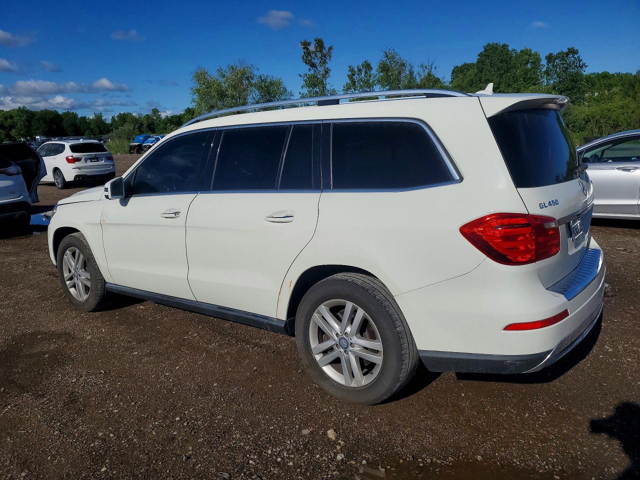 2013 Mercedes-benz Gl 450 4matic White vin: 4JGDF7CE7DA134726