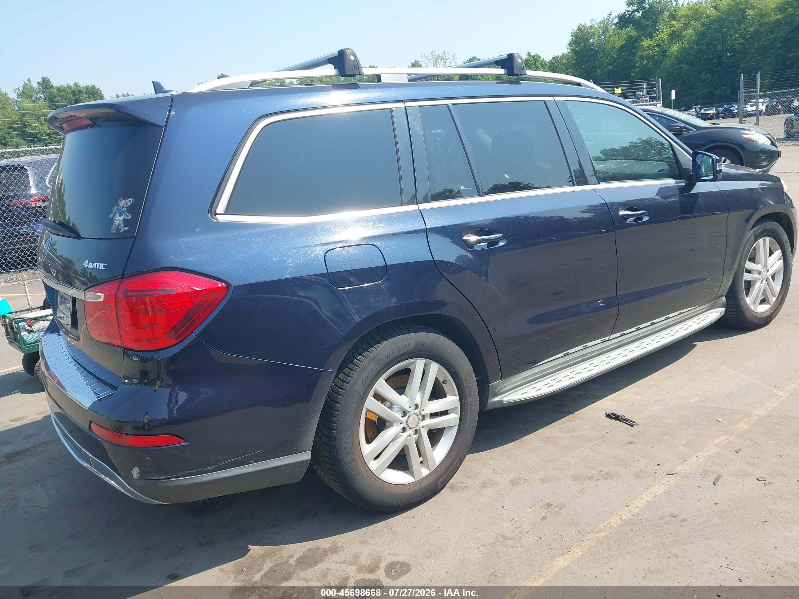 2013 Mercedes-benz Gl 450 4matic Dark Blue vin: 4JGDF7CE7DA144284