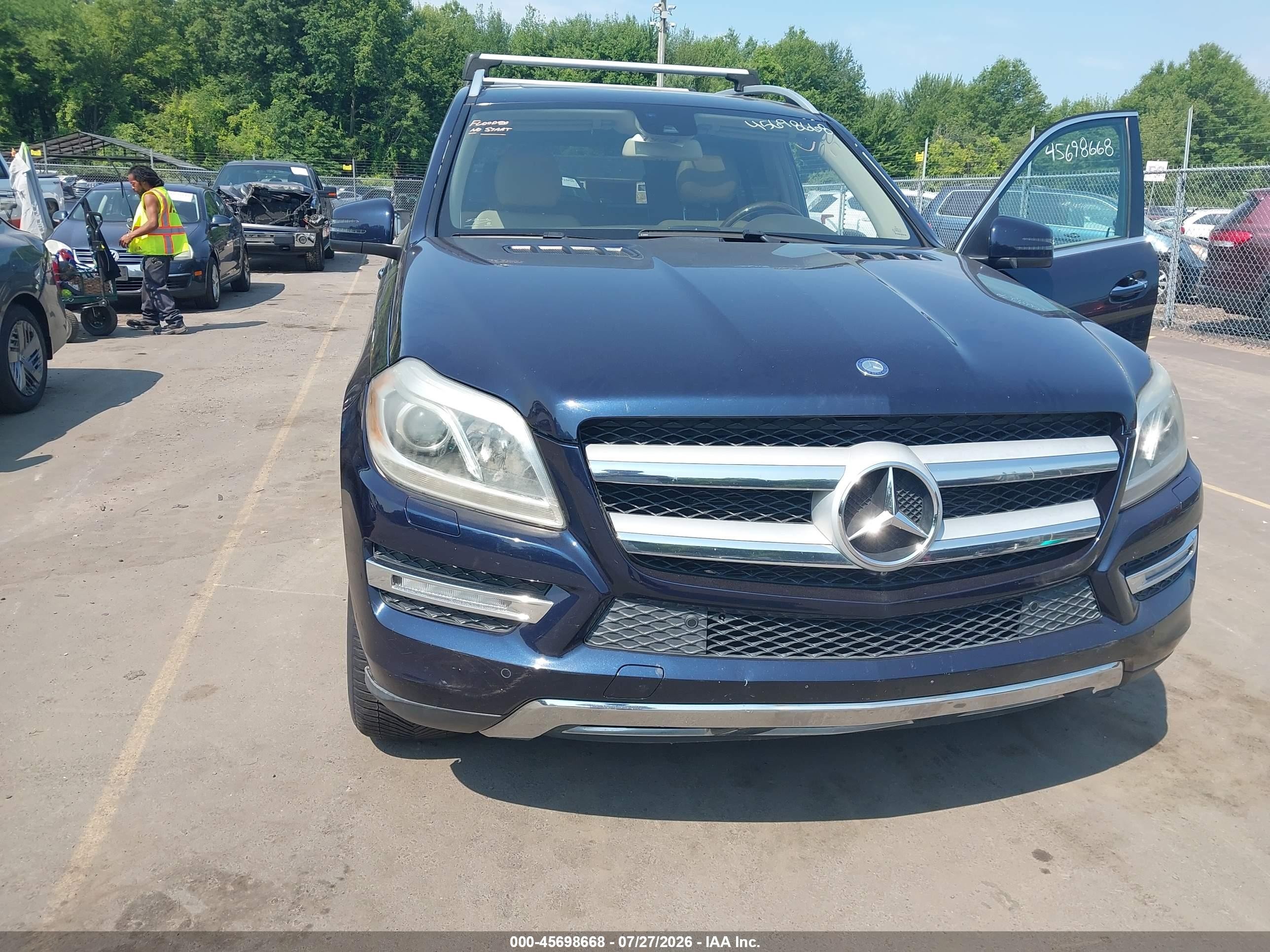 2013 Mercedes-benz Gl 450 4matic Dark Blue vin: 4JGDF7CE7DA144284