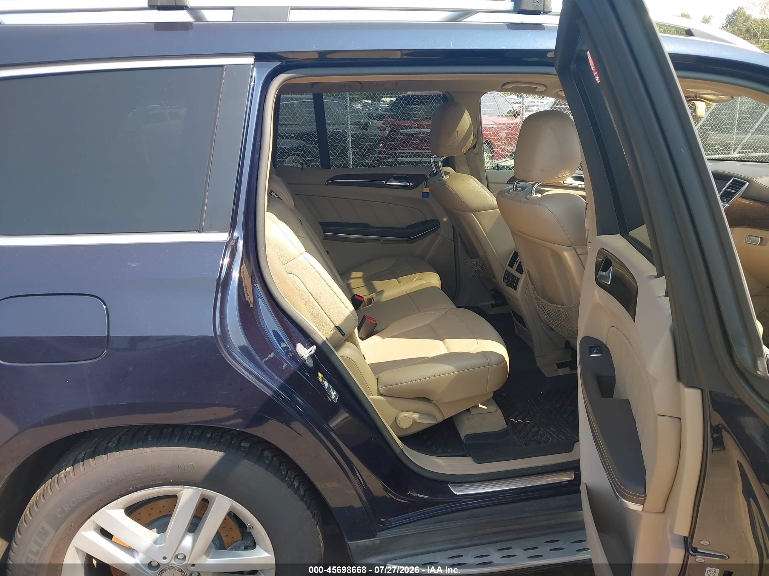 2013 Mercedes-benz Gl 450 4matic Dark Blue vin: 4JGDF7CE7DA144284