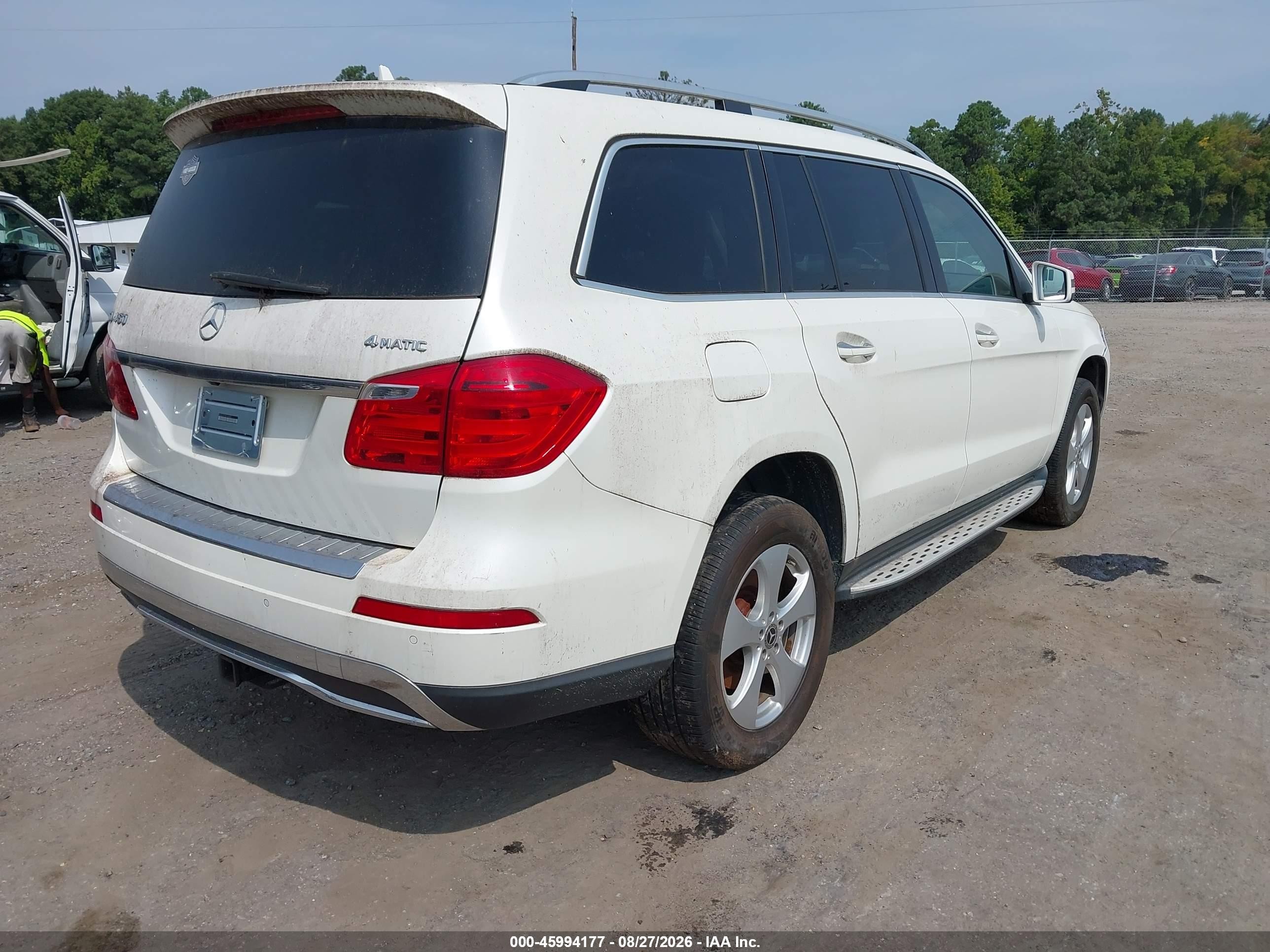 2013 Mercedes-benz Gl 450 4matic Белый vin: 4JGDF7CE7DA166303