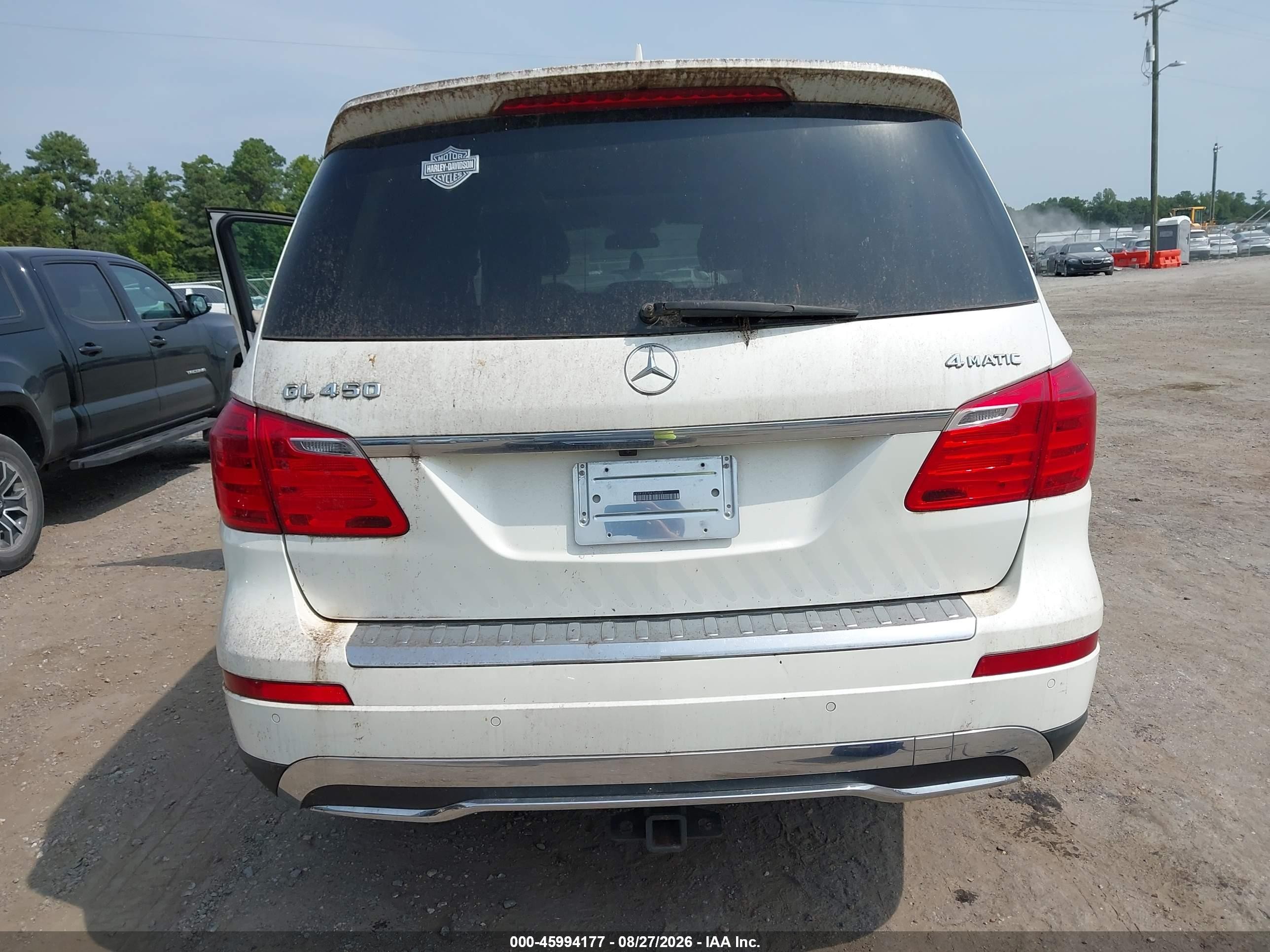 2013 Mercedes-benz Gl 450 4matic Белый vin: 4JGDF7CE7DA166303