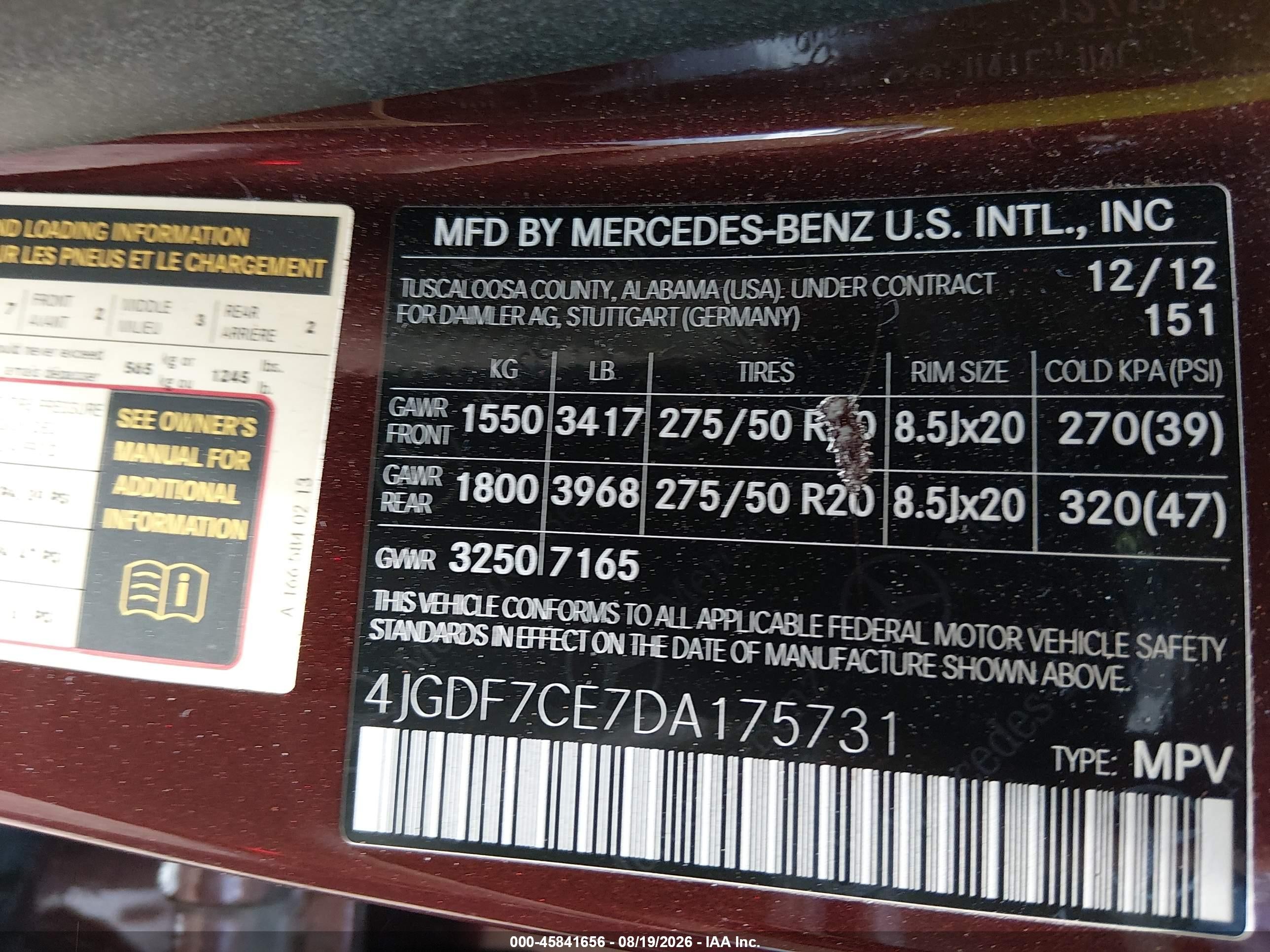 2013 Mercedes-benz Gl 450 4matic Brown vin: 4JGDF7CE7DA175731