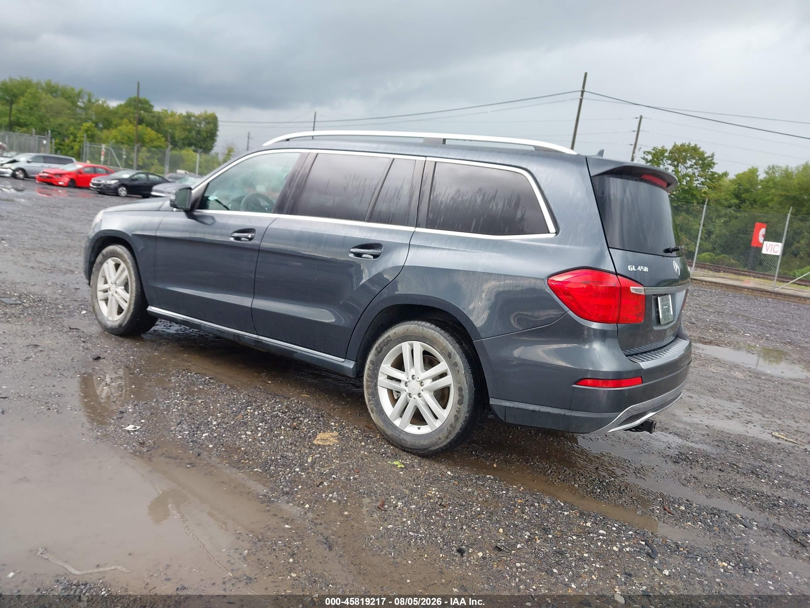 2013 Mercedes-benz Gl 450 4matic Gray vin: 4JGDF7CE7DA223275