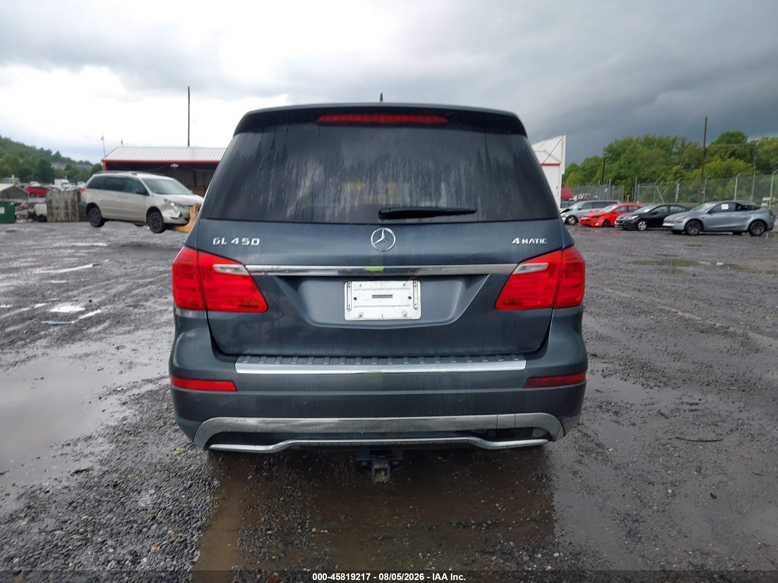 2013 Mercedes-benz Gl 450 4matic Gray vin: 4JGDF7CE7DA223275