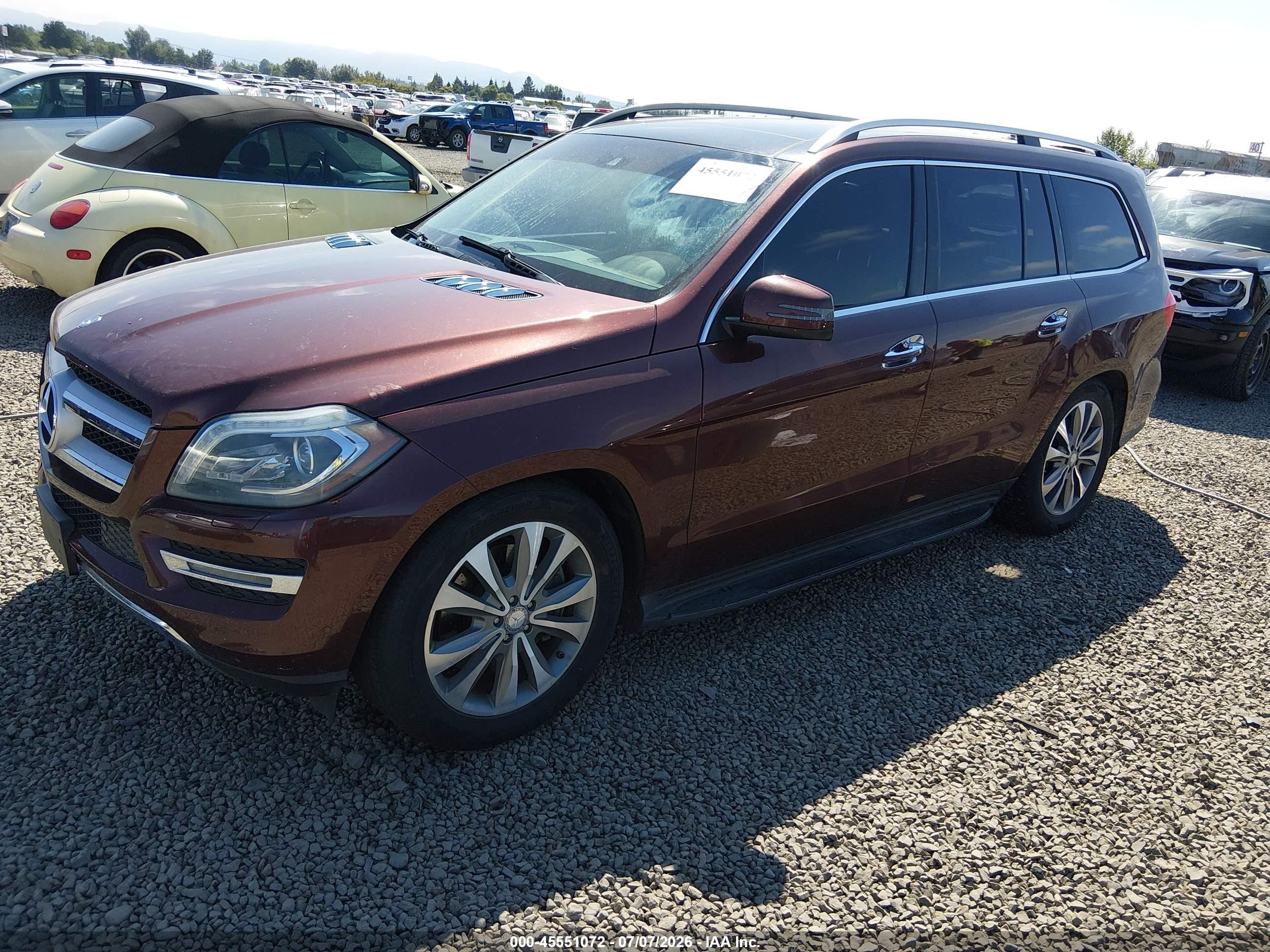2013 Mercedes-benz Gl 450 4matic Red vin: 4JGDF7CE7DA251156