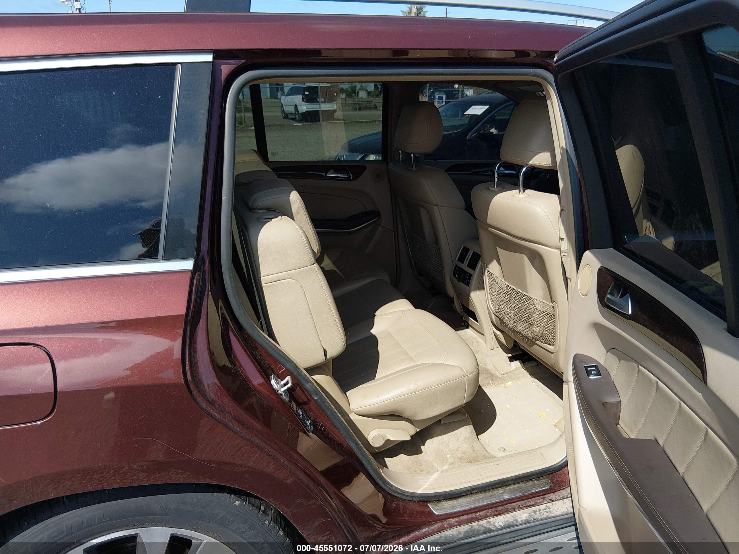 2013 Mercedes-benz Gl 450 4matic Red vin: 4JGDF7CE7DA251156