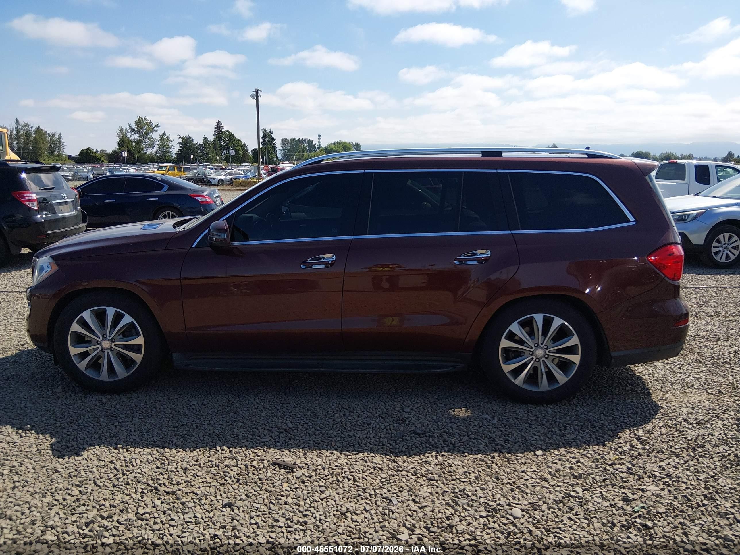 2013 Mercedes-benz Gl 450 4matic Red vin: 4JGDF7CE7DA251156