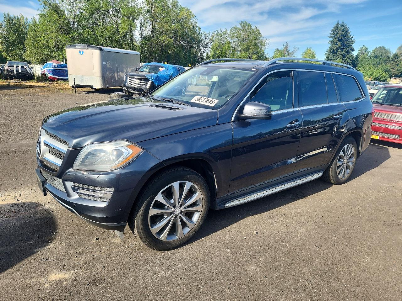 2013 Mercedes-benz Gl-class Gray vin: 4JGDF7CE7DA259094