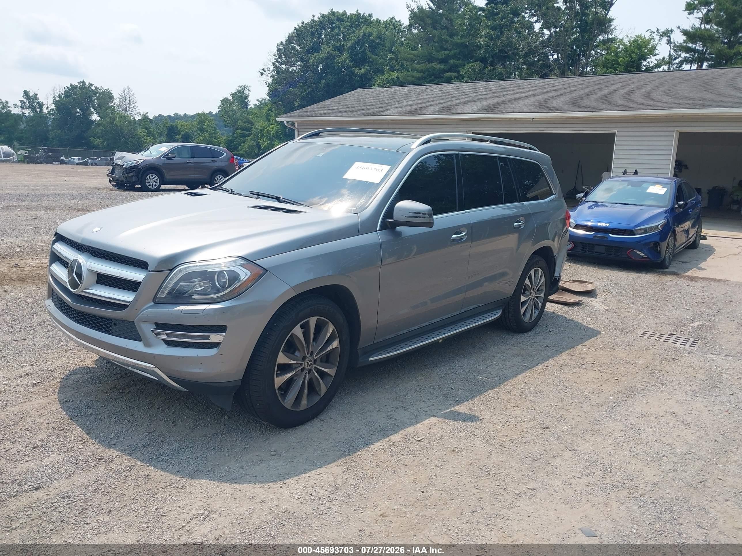 2014 Mercedes-benz Gl 450 4matic Серебряный vin: 4JGDF7CE7EA278617