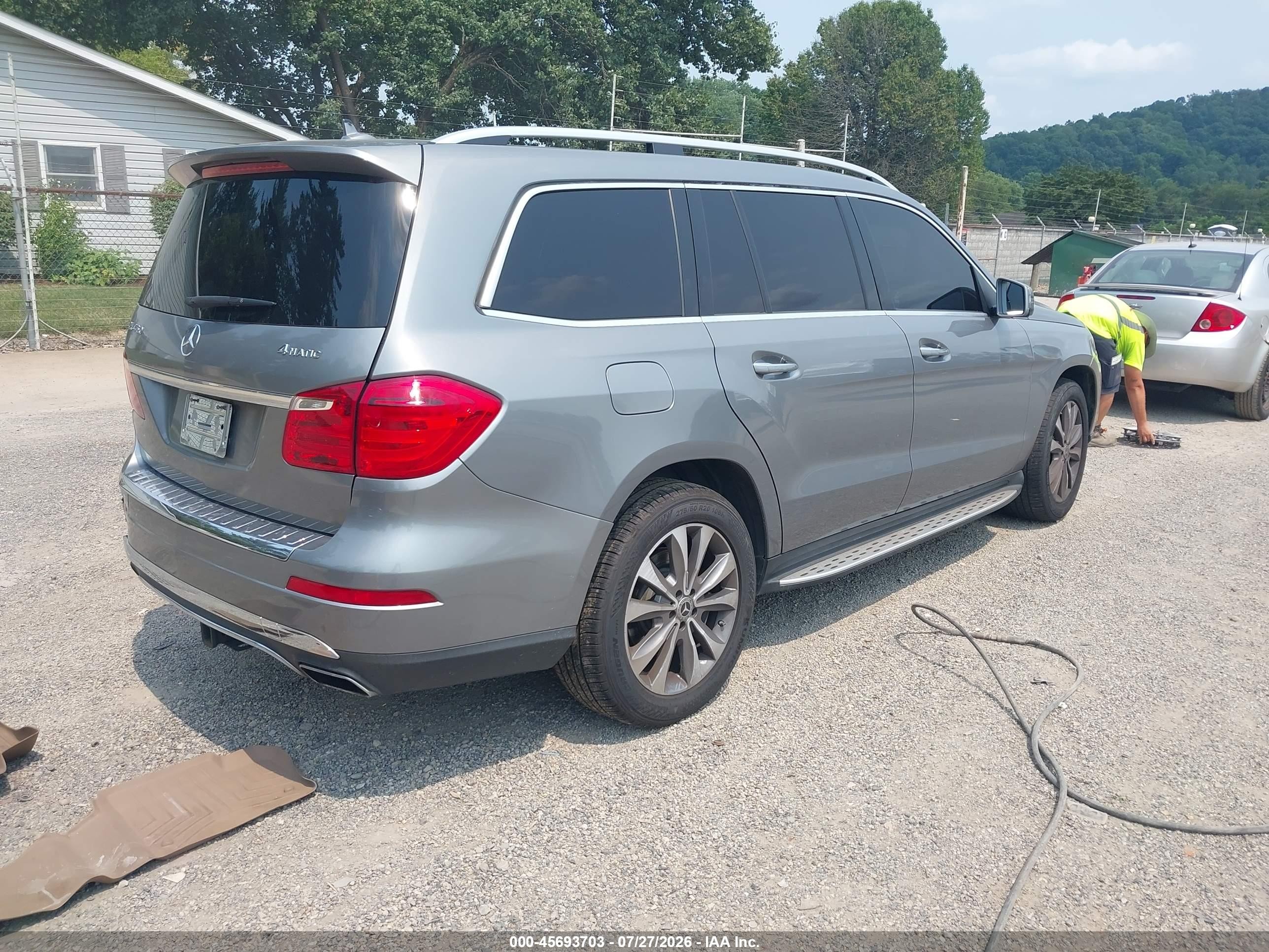 2014 Mercedes-benz Gl 450 4matic Серебряный vin: 4JGDF7CE7EA278617