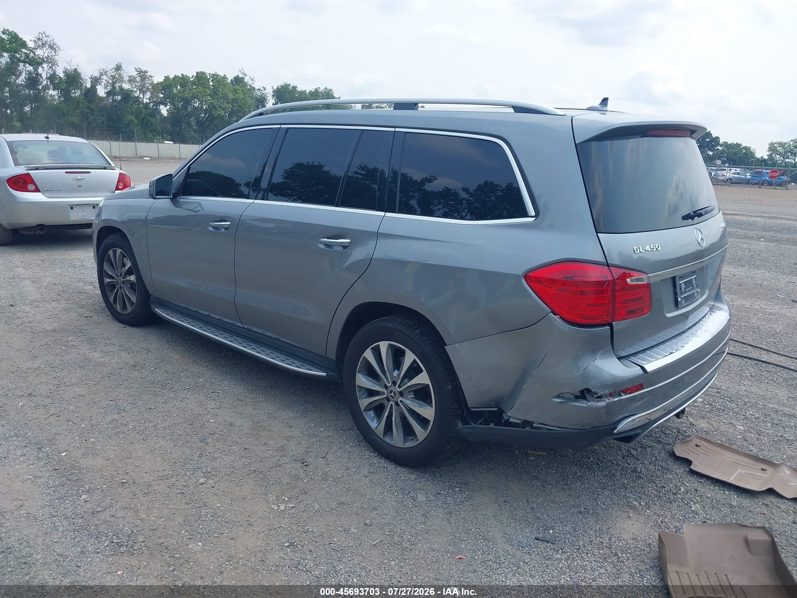 2014 Mercedes-benz Gl 450 4matic Серебряный vin: 4JGDF7CE7EA278617