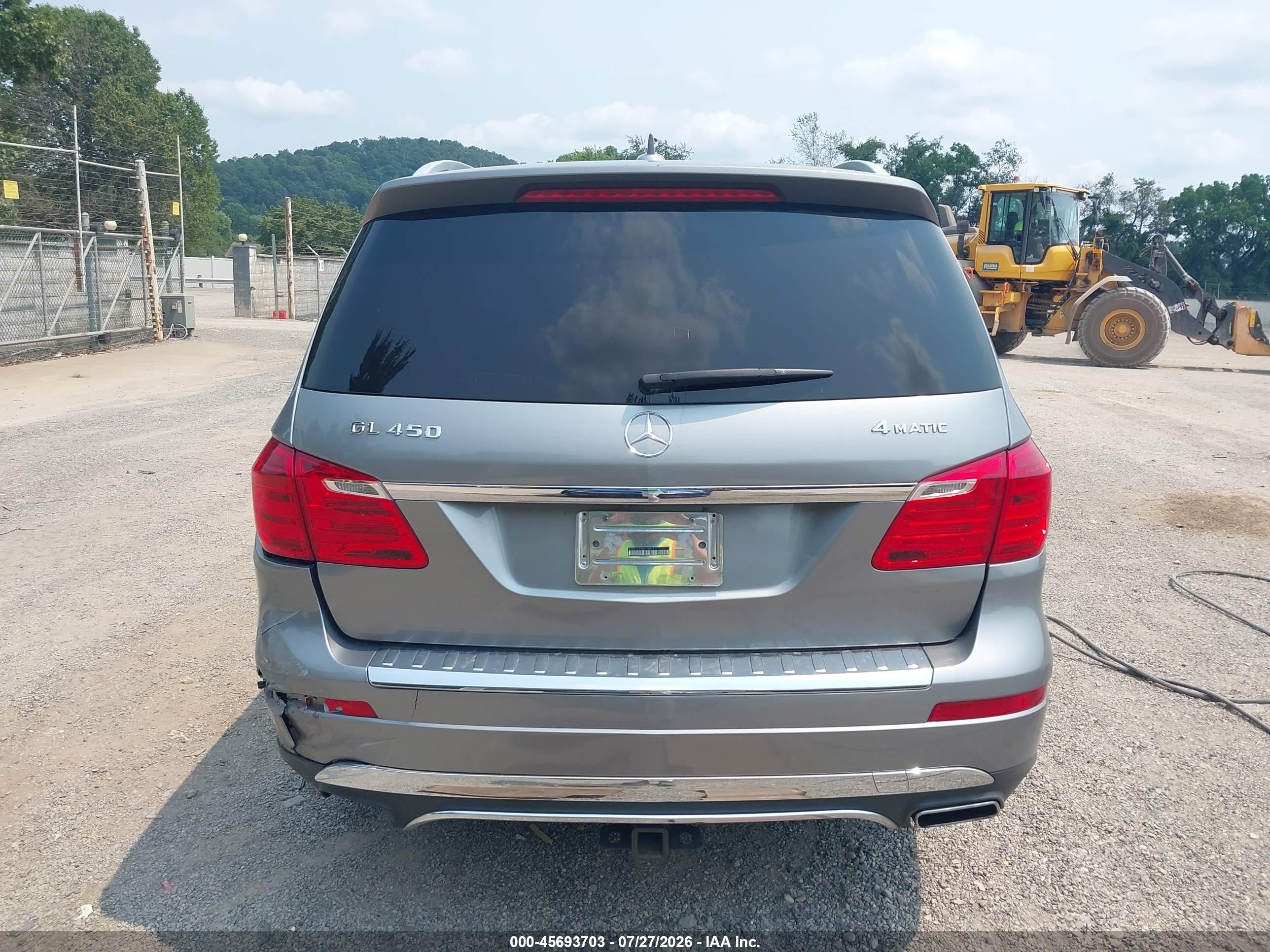 2014 Mercedes-benz Gl 450 4matic Серебряный vin: 4JGDF7CE7EA278617