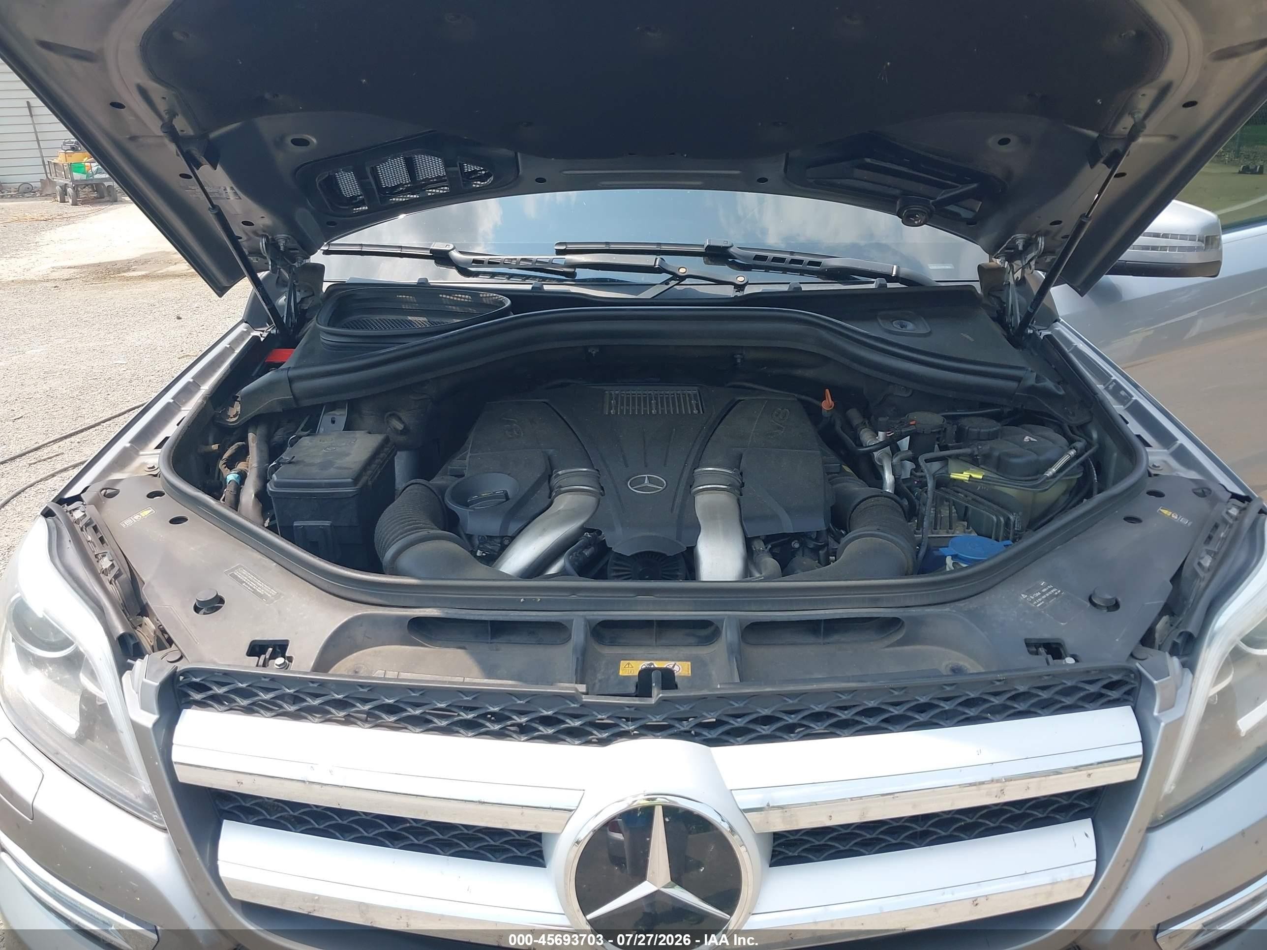 2014 Mercedes-benz Gl 450 4matic Серебряный vin: 4JGDF7CE7EA278617
