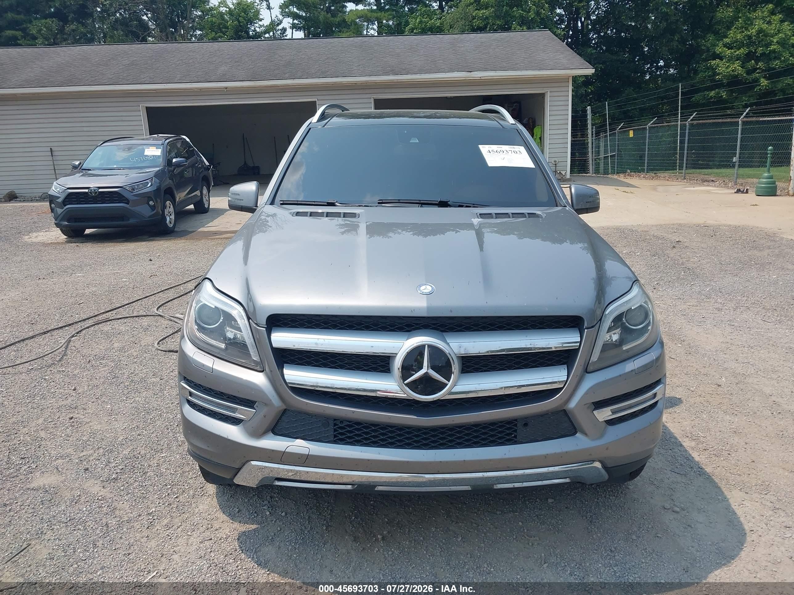 2014 Mercedes-benz Gl 450 4matic Silver vin: 4JGDF7CE7EA278617