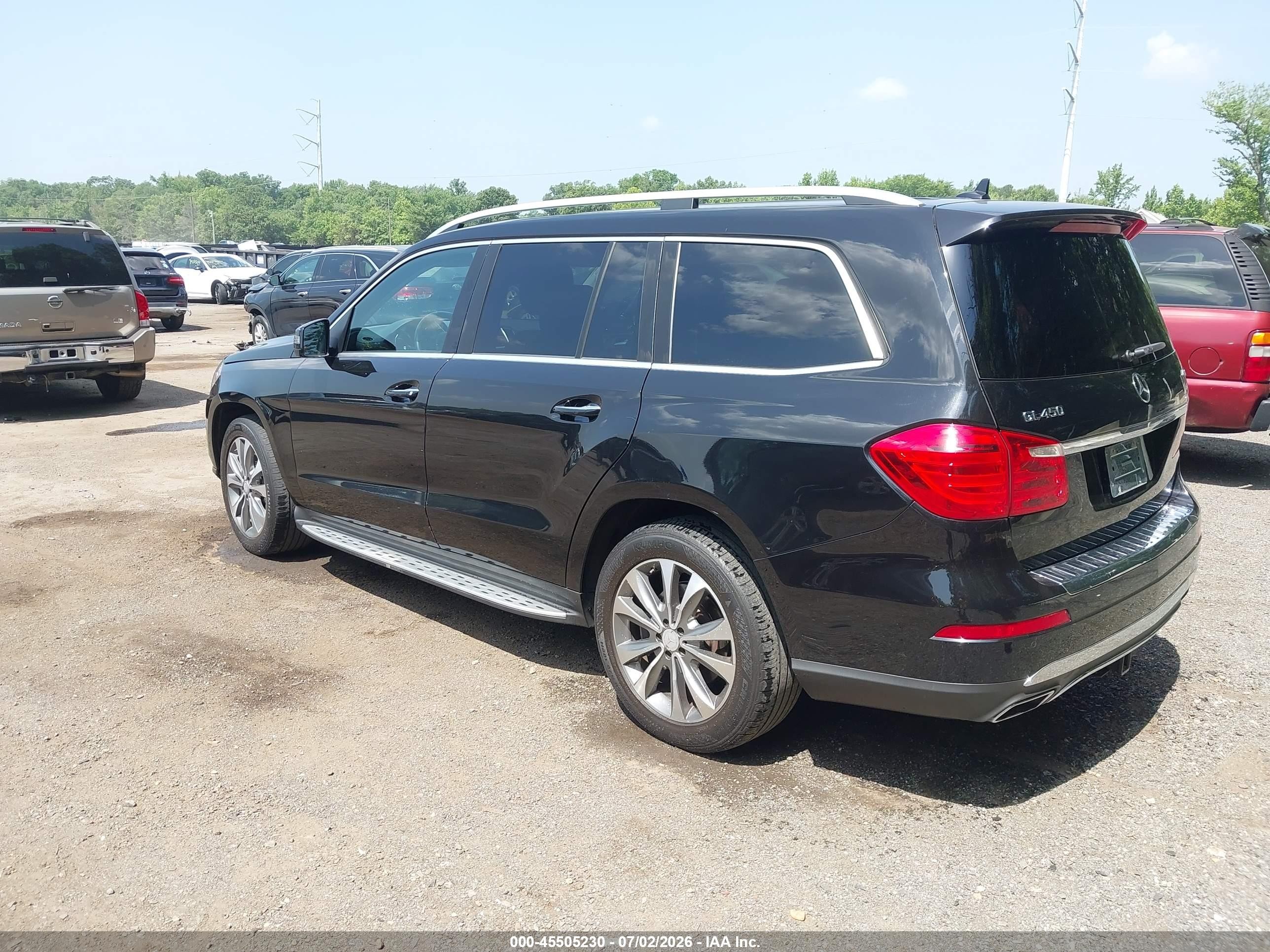 2014 Mercedes-benz Gl 450 4matic Черный vin: 4JGDF7CE7EA292551