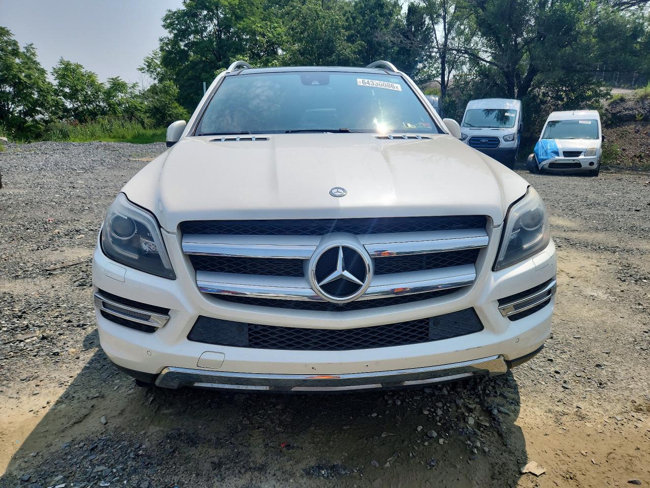 2014 Mercedes-benz Gl 450 4matic White vin: 4JGDF7CE7EA309722