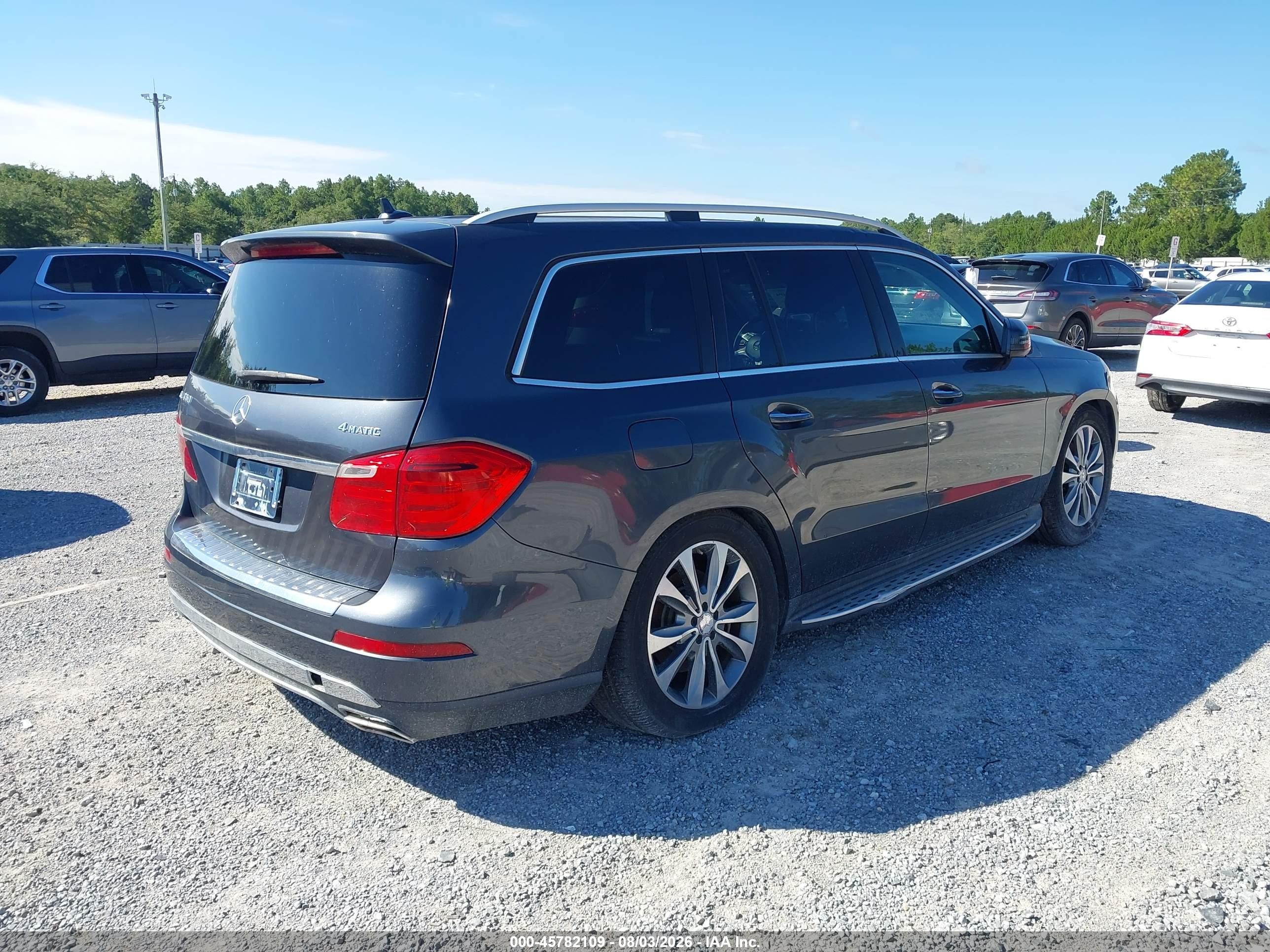 2014 Mercedes-benz Gl 450 4matic Gray vin: 4JGDF7CE7EA326620