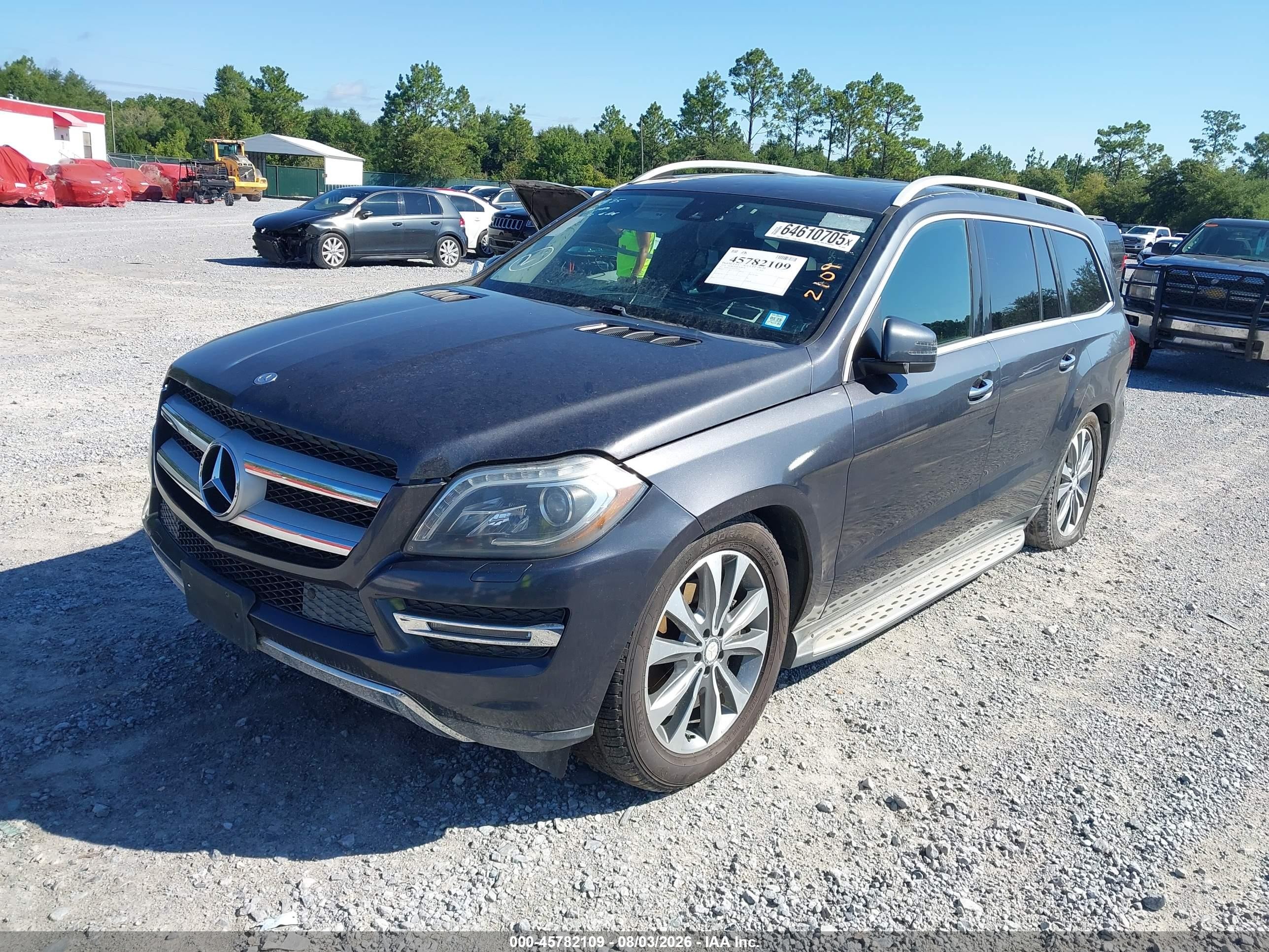 2014 Mercedes-benz Gl 450 4matic Gray vin: 4JGDF7CE7EA326620