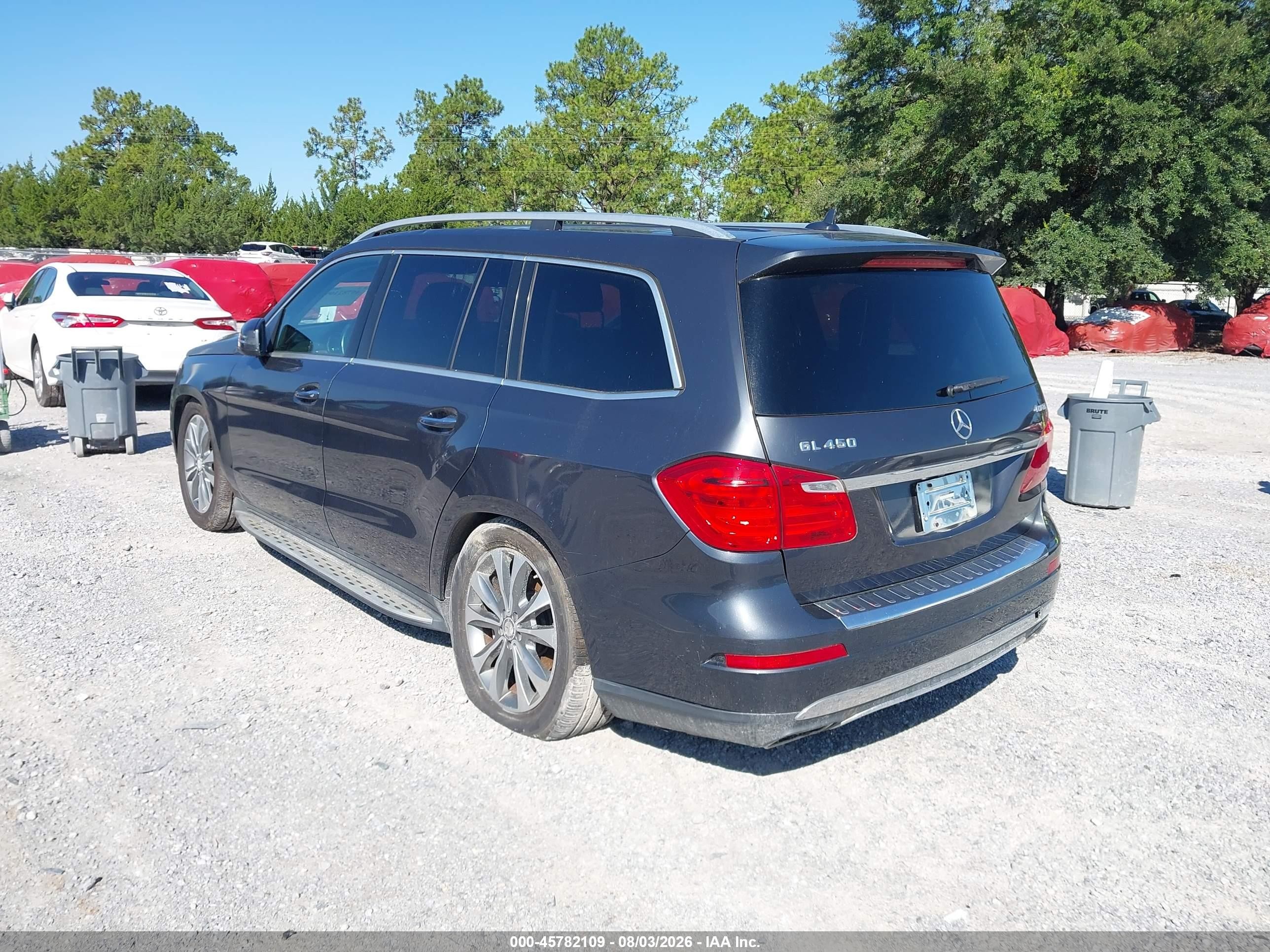 2014 Mercedes-benz Gl 450 4matic Gray vin: 4JGDF7CE7EA326620