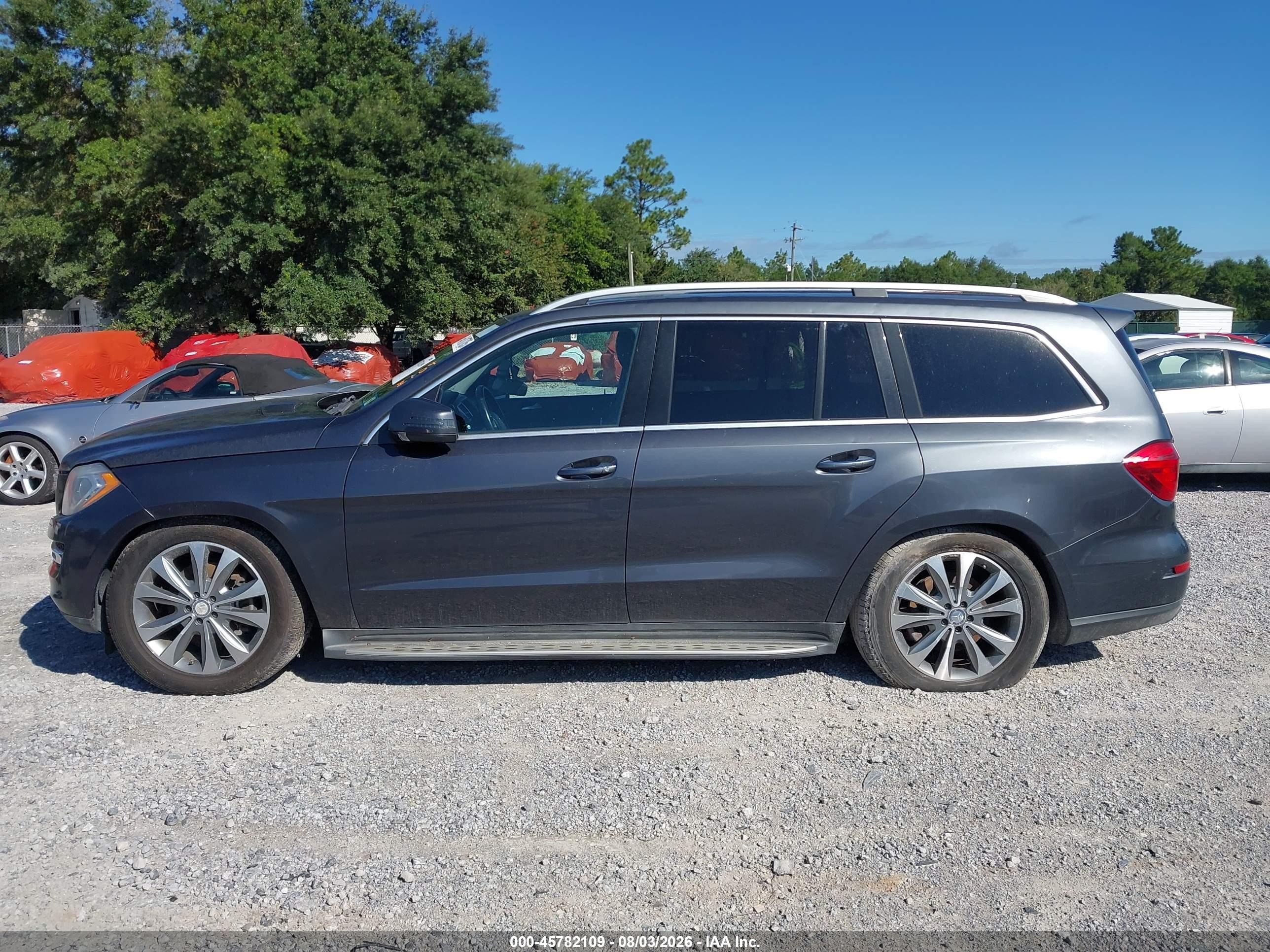 2014 Mercedes-benz Gl 450 4matic Gray vin: 4JGDF7CE7EA326620