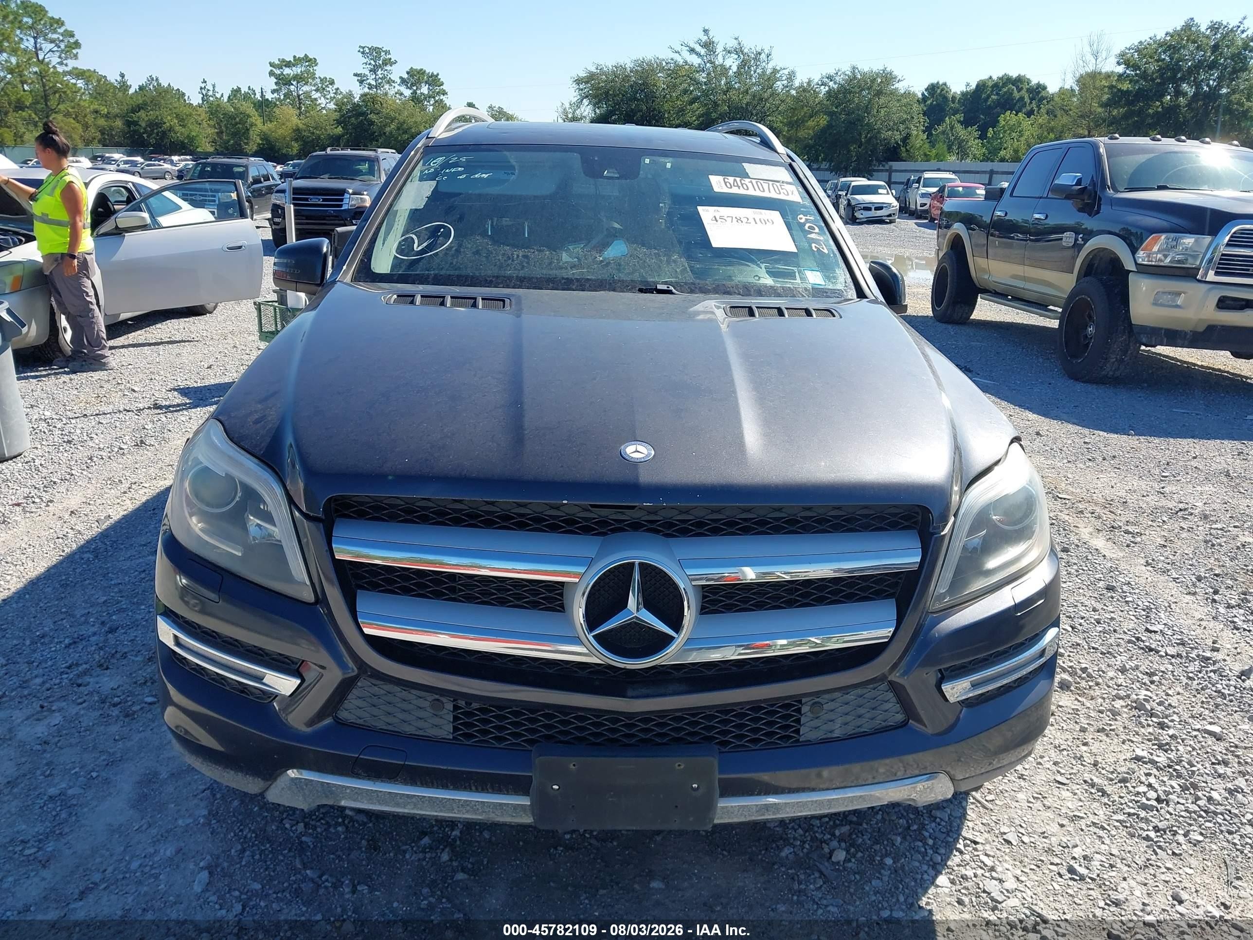 2014 Mercedes-benz Gl 450 4matic Gray vin: 4JGDF7CE7EA326620