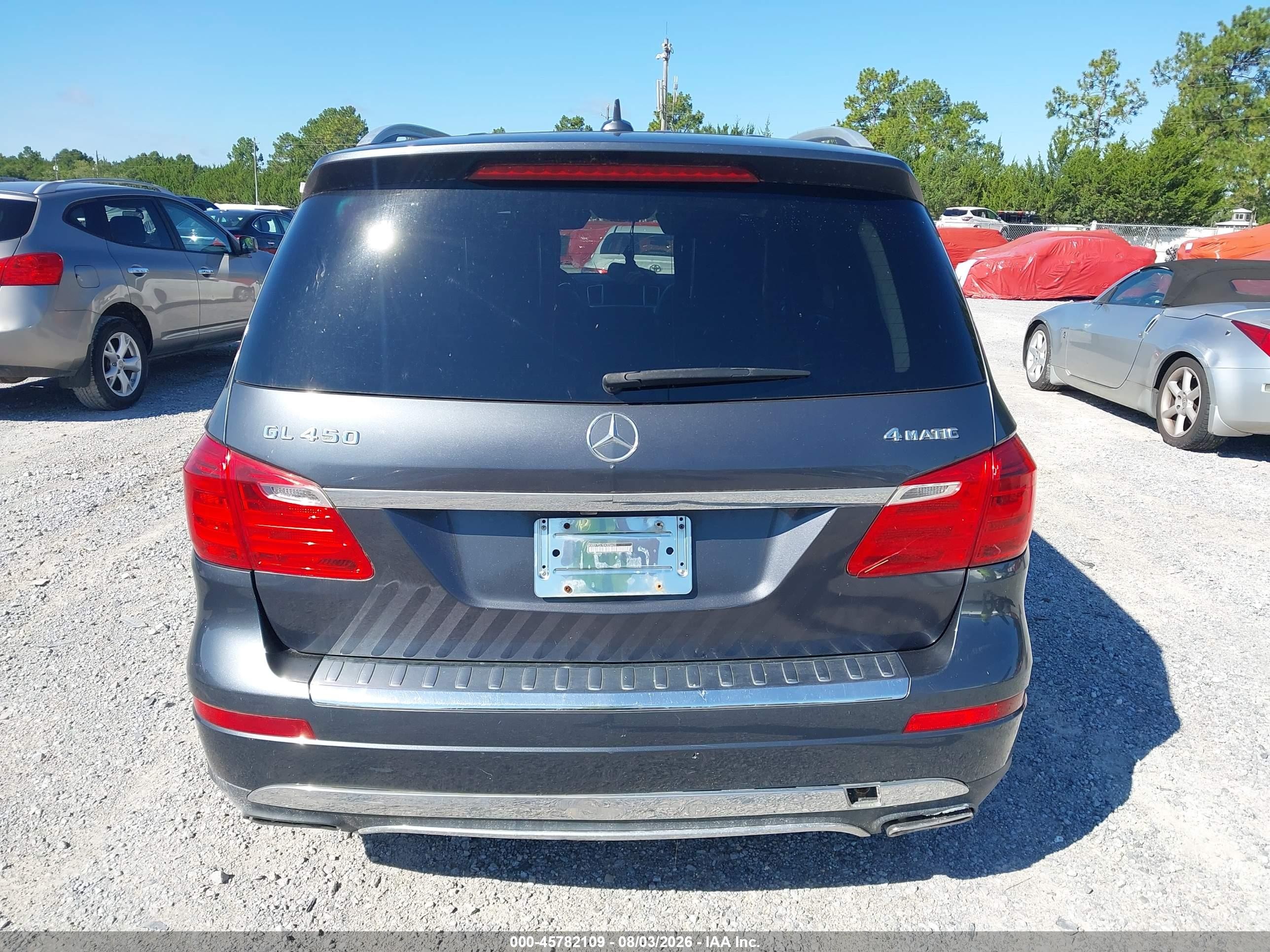 2014 Mercedes-benz Gl 450 4matic Gray vin: 4JGDF7CE7EA326620