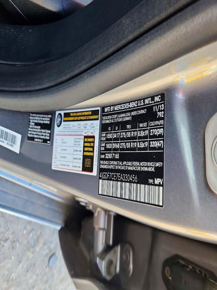 2014 Mercedes-benz Gl 450 4matic Gray vin: 4JGDF7CE7EA330456