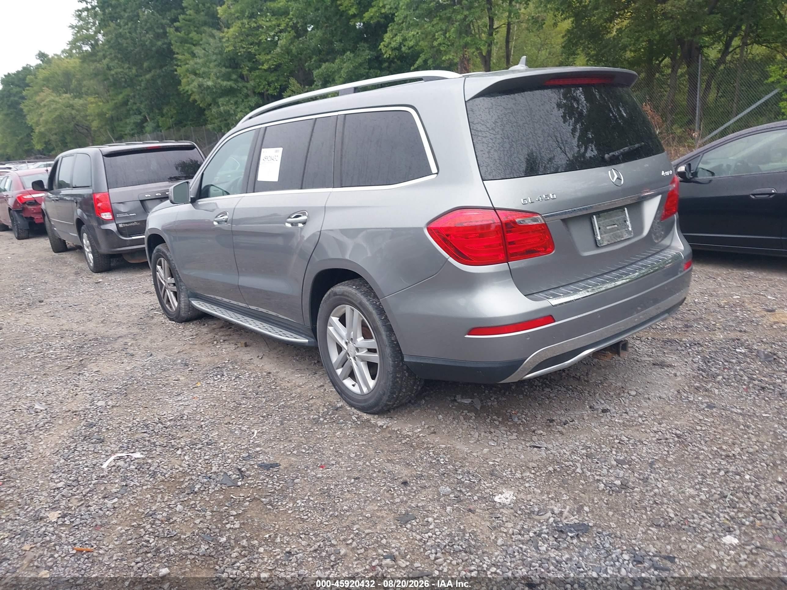 2014 Mercedes-benz Gl 450 4matic Gray vin: 4JGDF7CE7EA346608