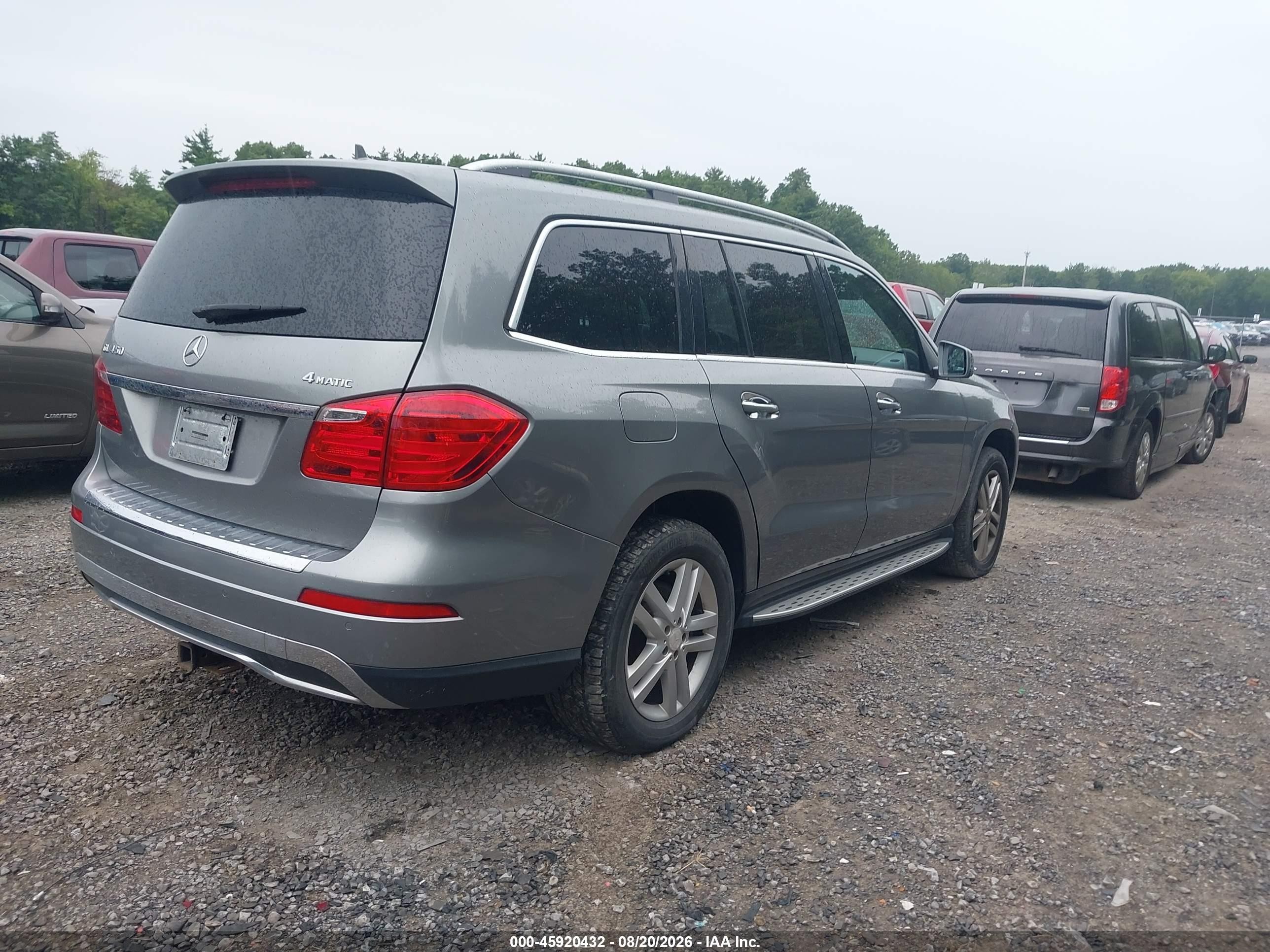 2014 Mercedes-benz Gl 450 4matic Gray vin: 4JGDF7CE7EA346608