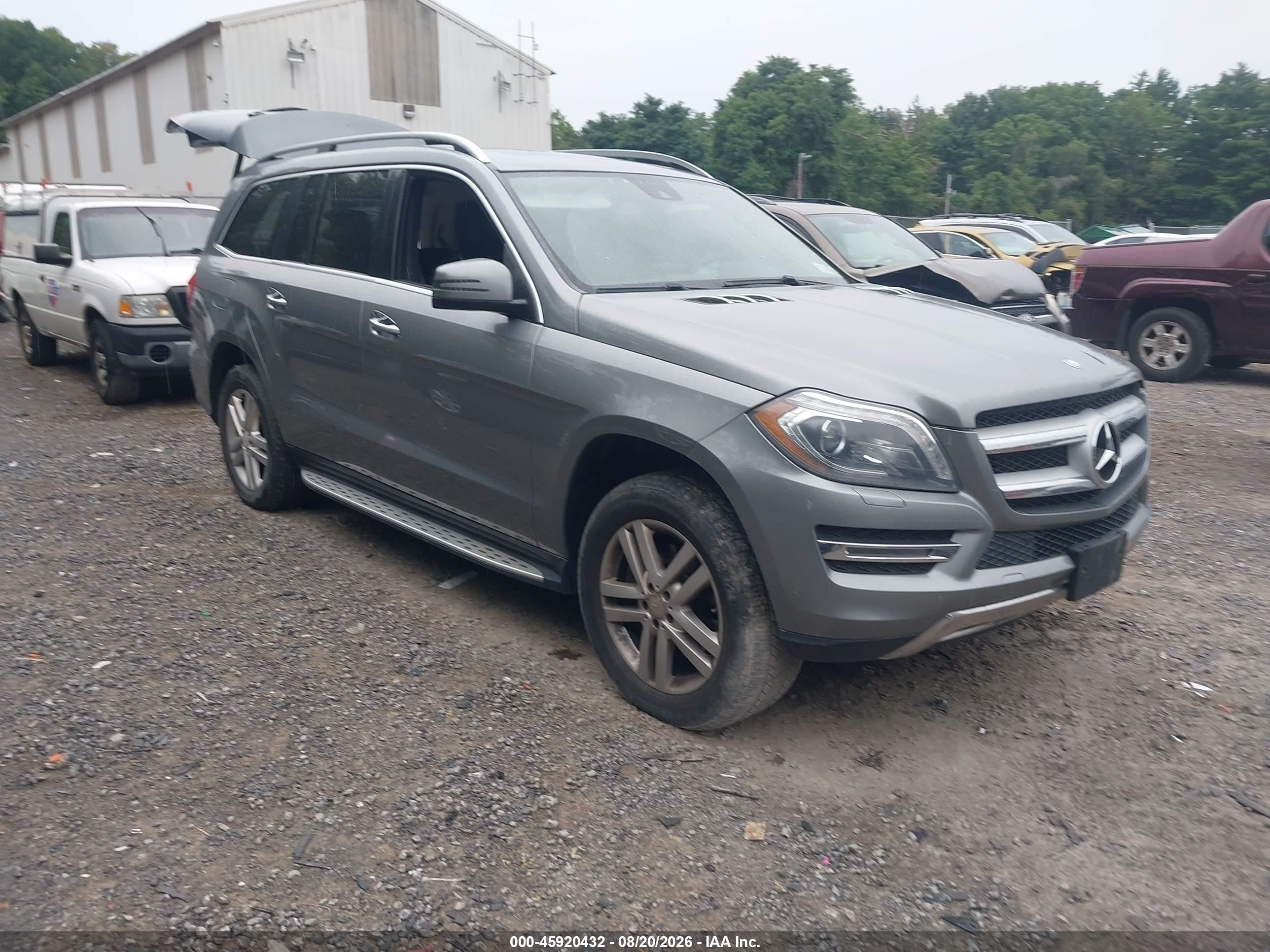 2014 Mercedes-benz Gl 450 4matic Gray vin: 4JGDF7CE7EA346608