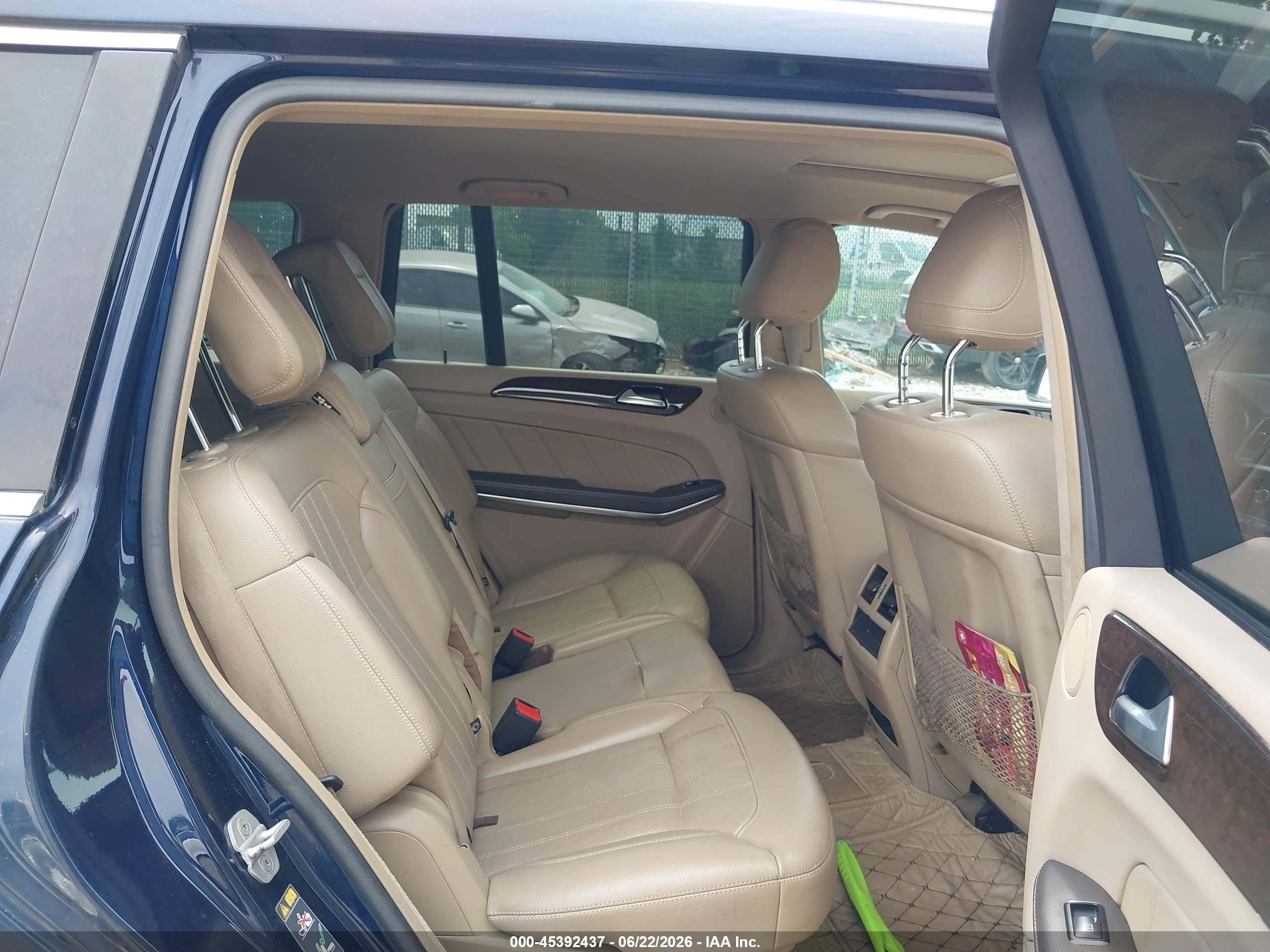 2014 Mercedes-benz Gl 450 4matic Dark Blue vin: 4JGDF7CE7EA411795