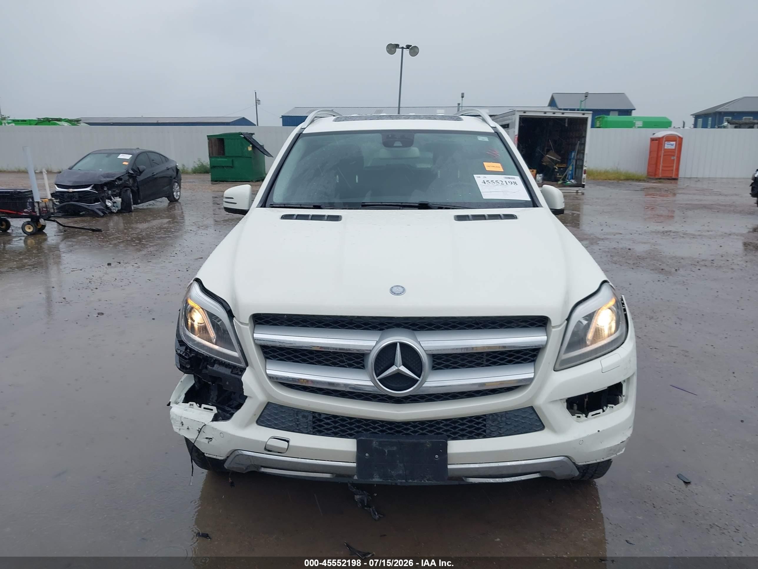 2013 Mercedes-benz Gl 450 4matic White vin: 4JGDF7CE8DA225682