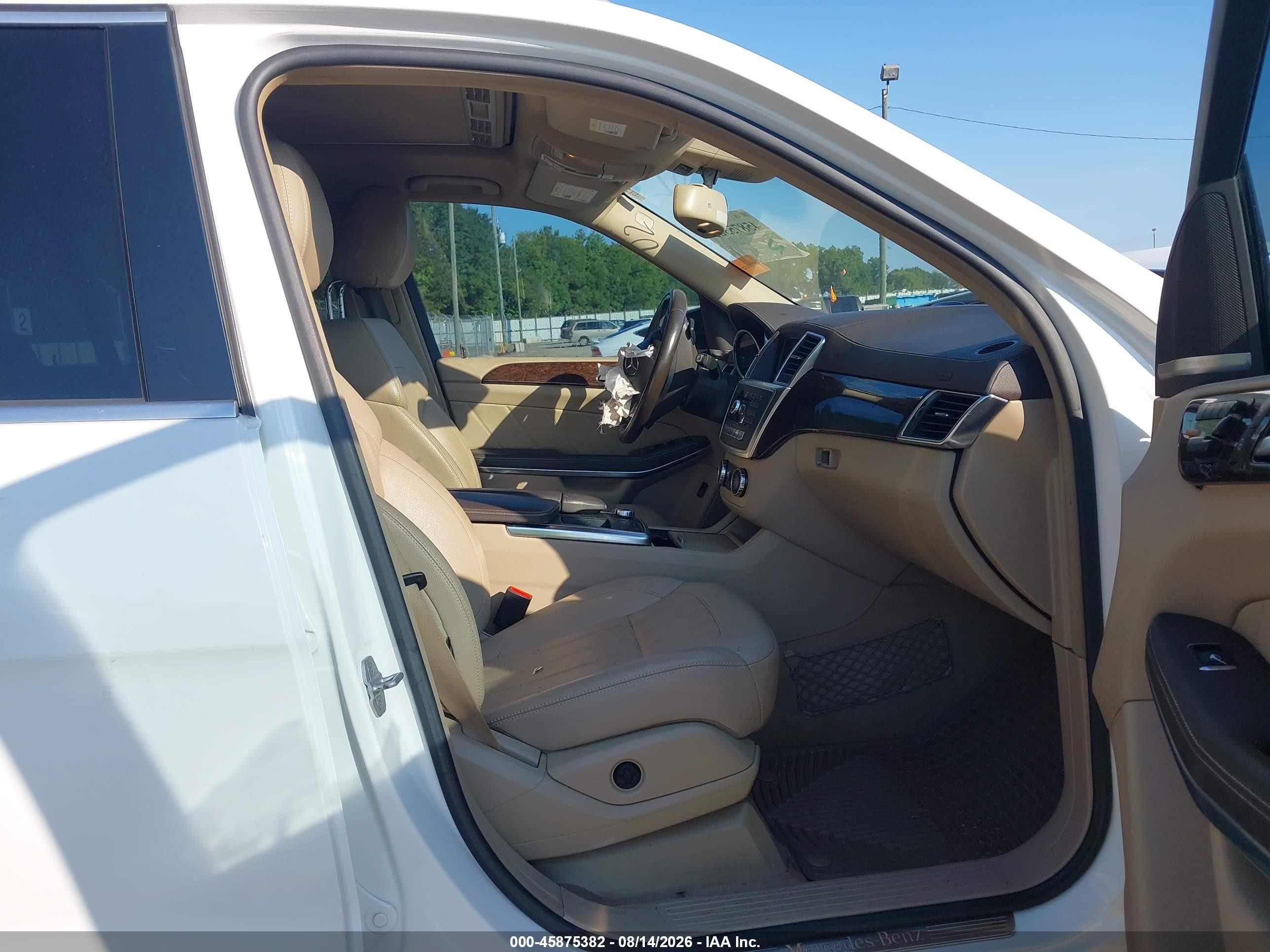 2014 Mercedes-benz Gl 450 4matic White vin: 4JGDF7CE8EA298102