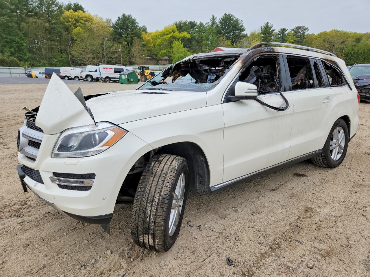 2014 Mercedes-benz Gl 450 4matic White vin: 4JGDF7CE8EA323371