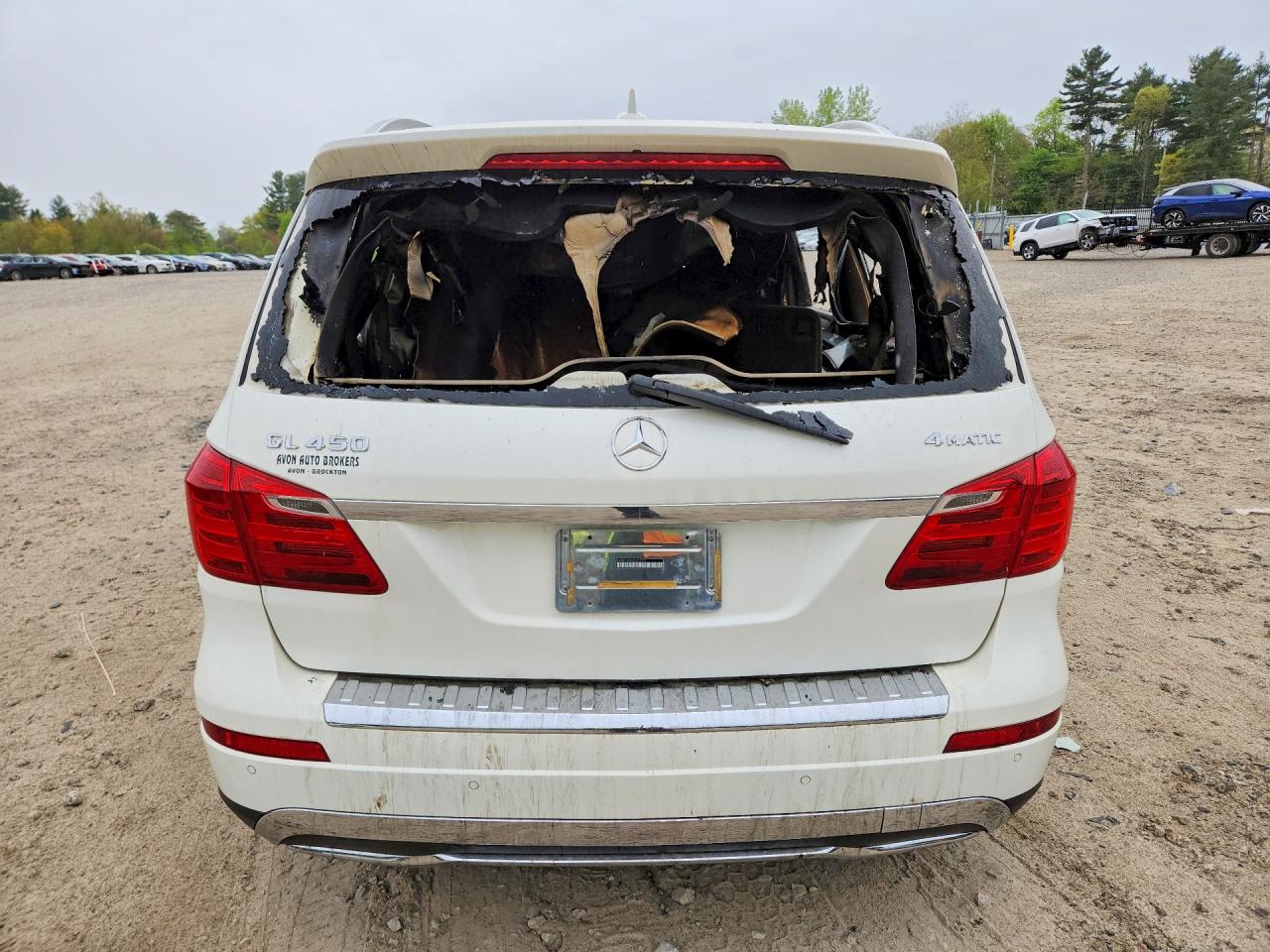 2014 Mercedes-benz Gl 450 4matic White vin: 4JGDF7CE8EA323371