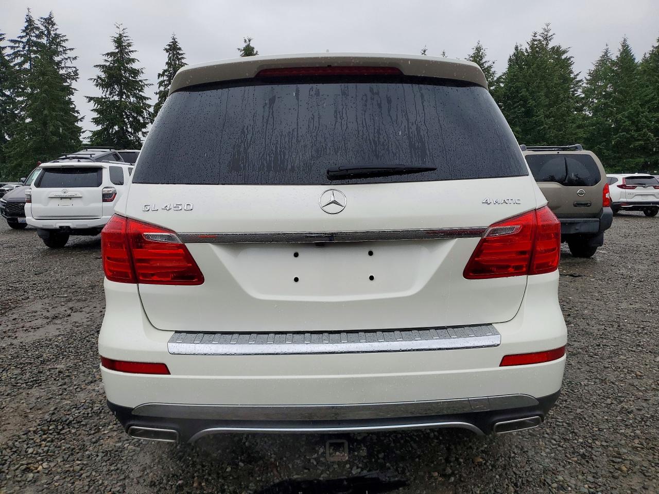 2014 Mercedes-benz Gl 450 4matic White vin: 4JGDF7CE8EA324634