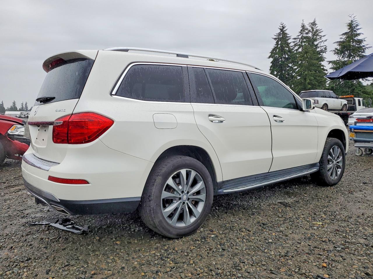 2014 Mercedes-benz Gl 450 4matic White vin: 4JGDF7CE8EA324634