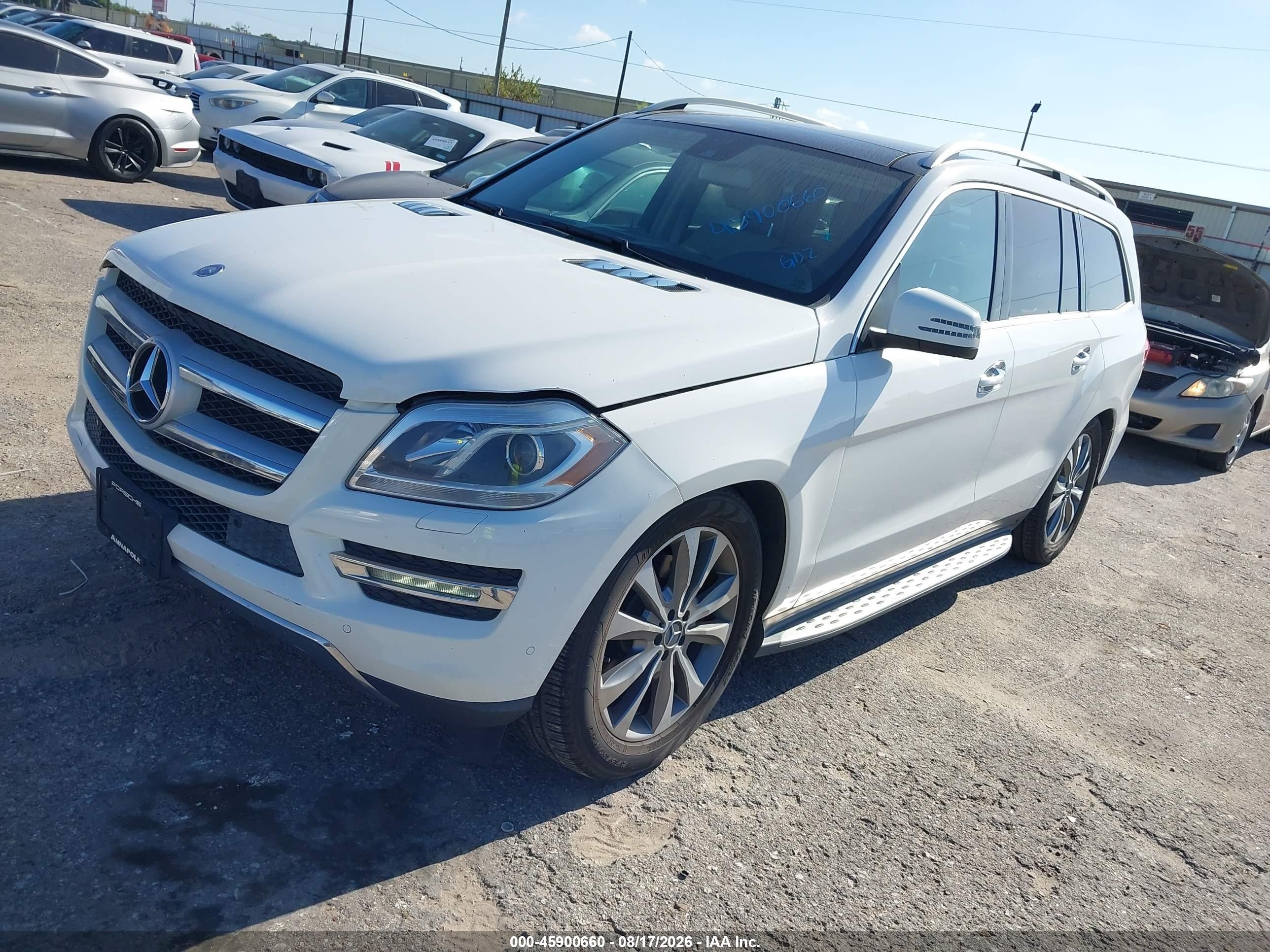 2014 Mercedes-benz Gl 450 4matic White vin: 4JGDF7CE8EA350571