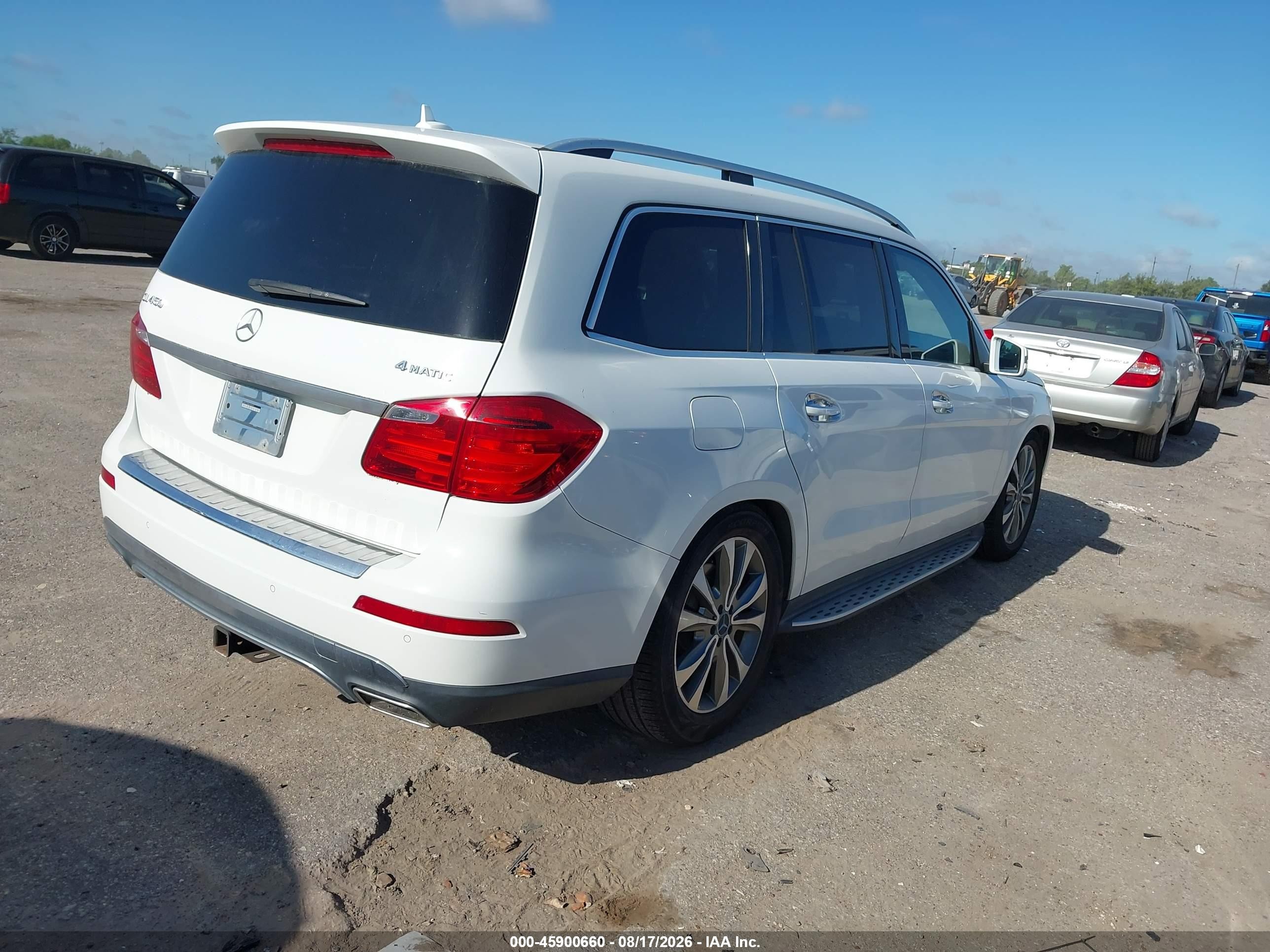 2014 Mercedes-benz Gl 450 4matic White vin: 4JGDF7CE8EA350571