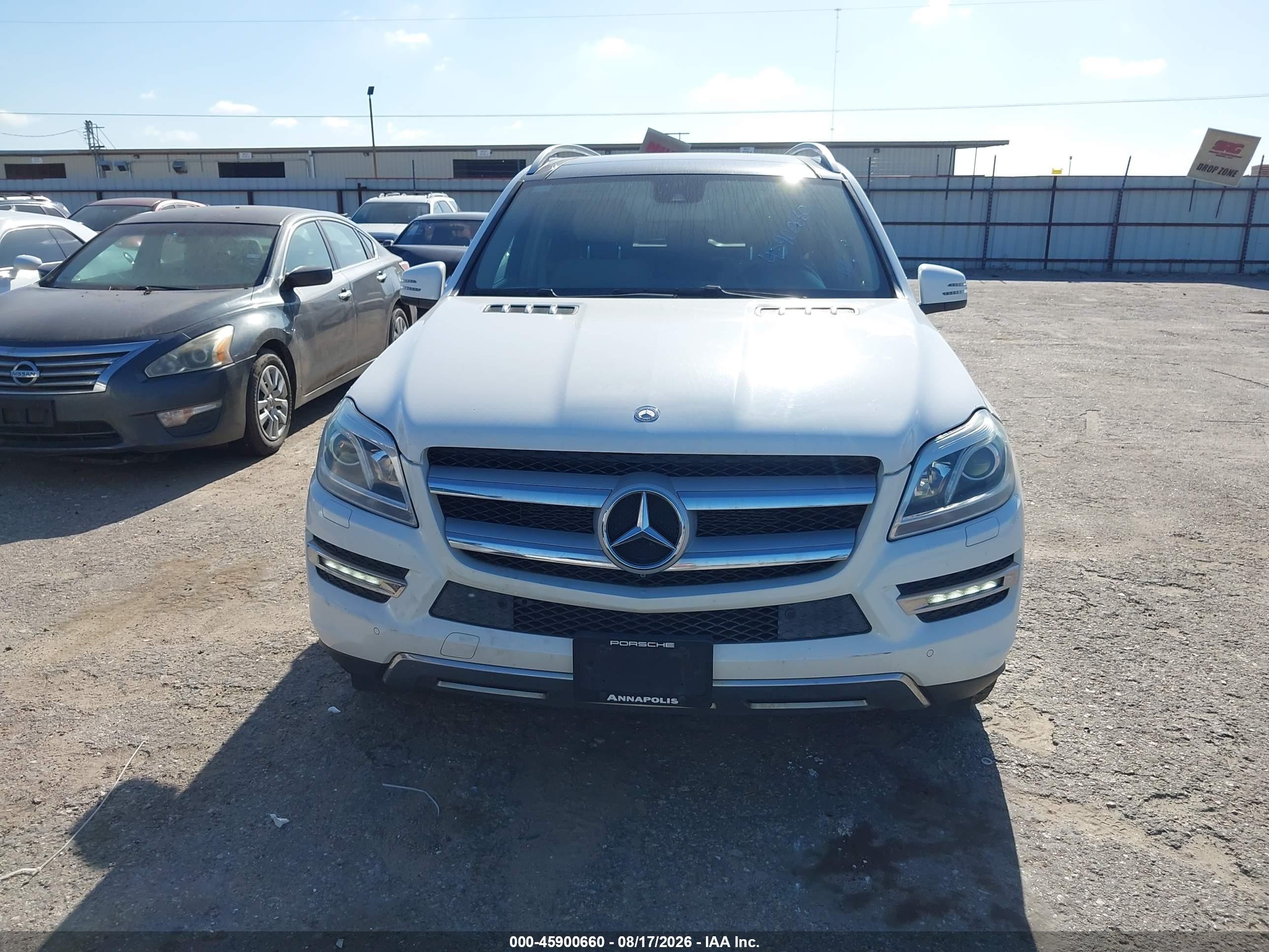 2014 Mercedes-benz Gl 450 4matic White vin: 4JGDF7CE8EA350571