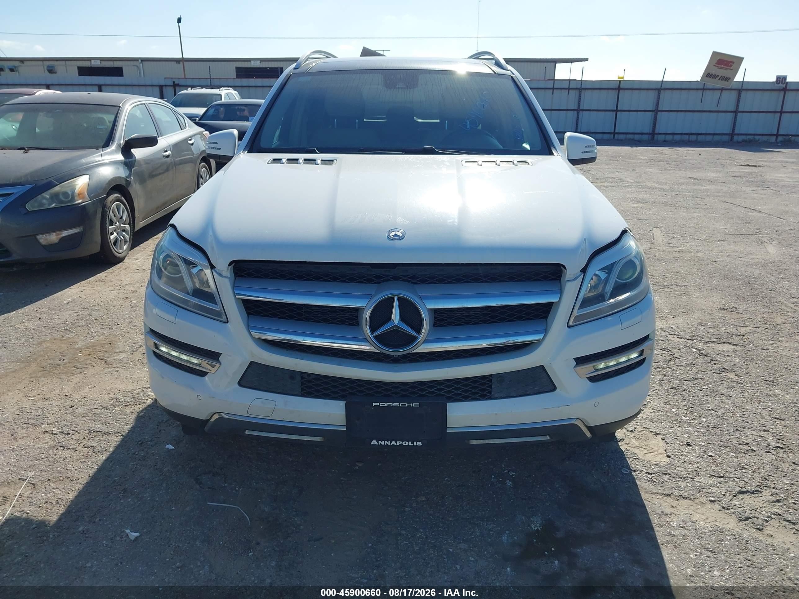 2014 Mercedes-benz Gl 450 4matic White vin: 4JGDF7CE8EA350571