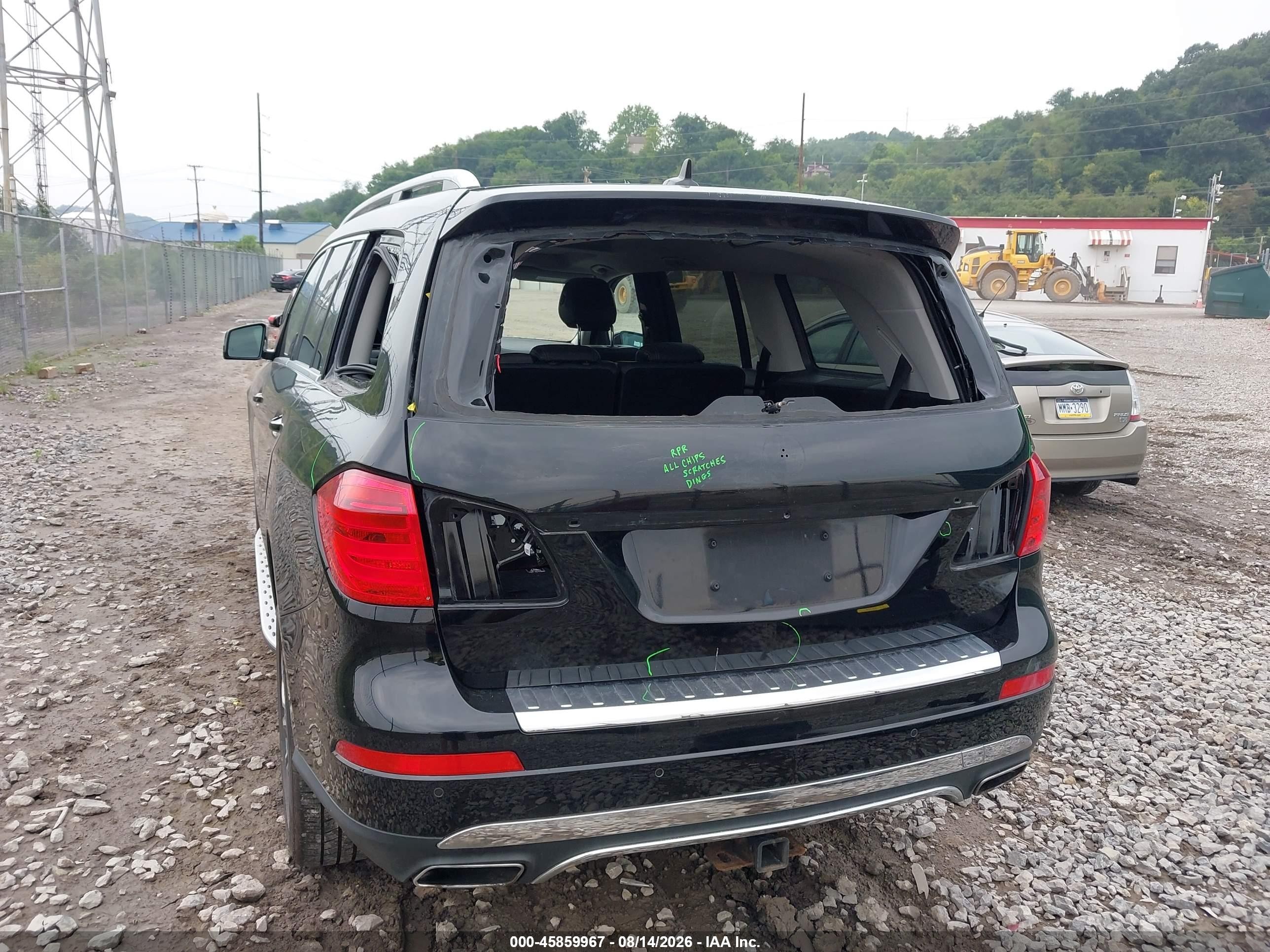 2014 Mercedes-benz Gl 450 4matic Black vin: 4JGDF7CE8EA381691