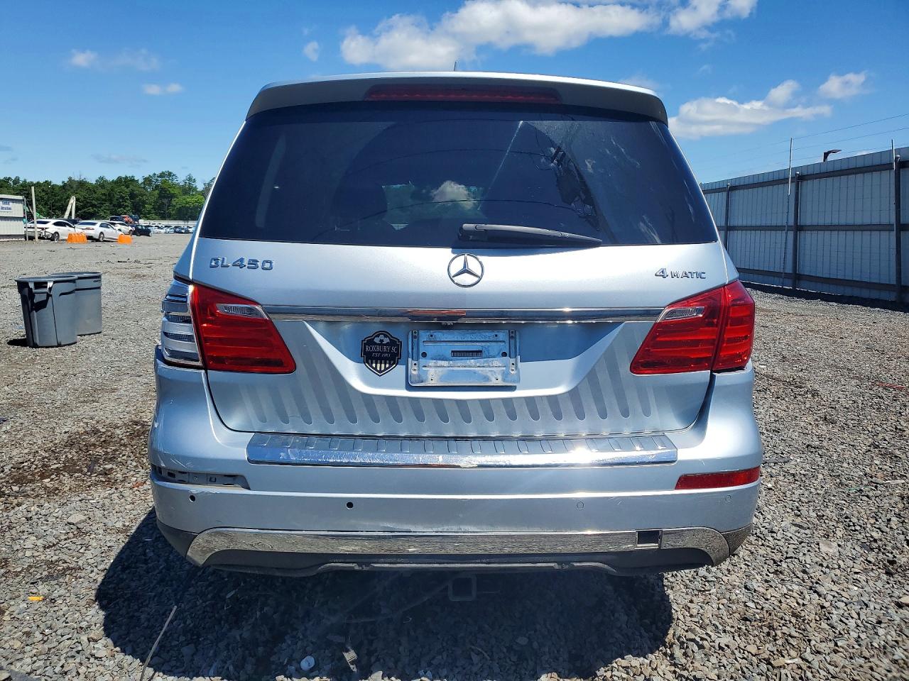 2014 Mercedes-benz Gl 450 4matic Silver vin: 4JGDF7CE8EA411451